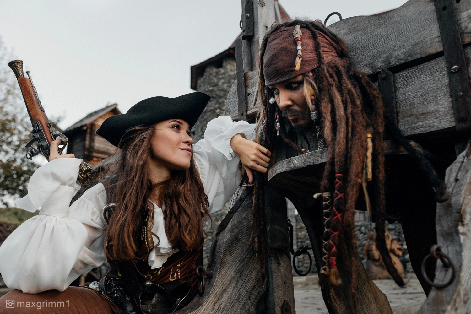 Pirates of the Caribbean | Captain Jack Sparrow & Elizabeth Swann - Cosplay, Captain Jack Sparrow, Elizabeth Swann, Pirates of the Caribbean, Walt disney company, Movies, The photo, VKontakte (link), Longpost