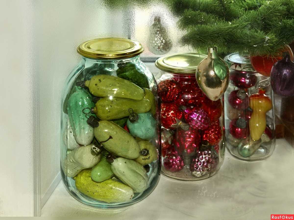 Was I bragging? - My, Dream, Wish, Jar, Cucumbers, Christmas decorations, The photo