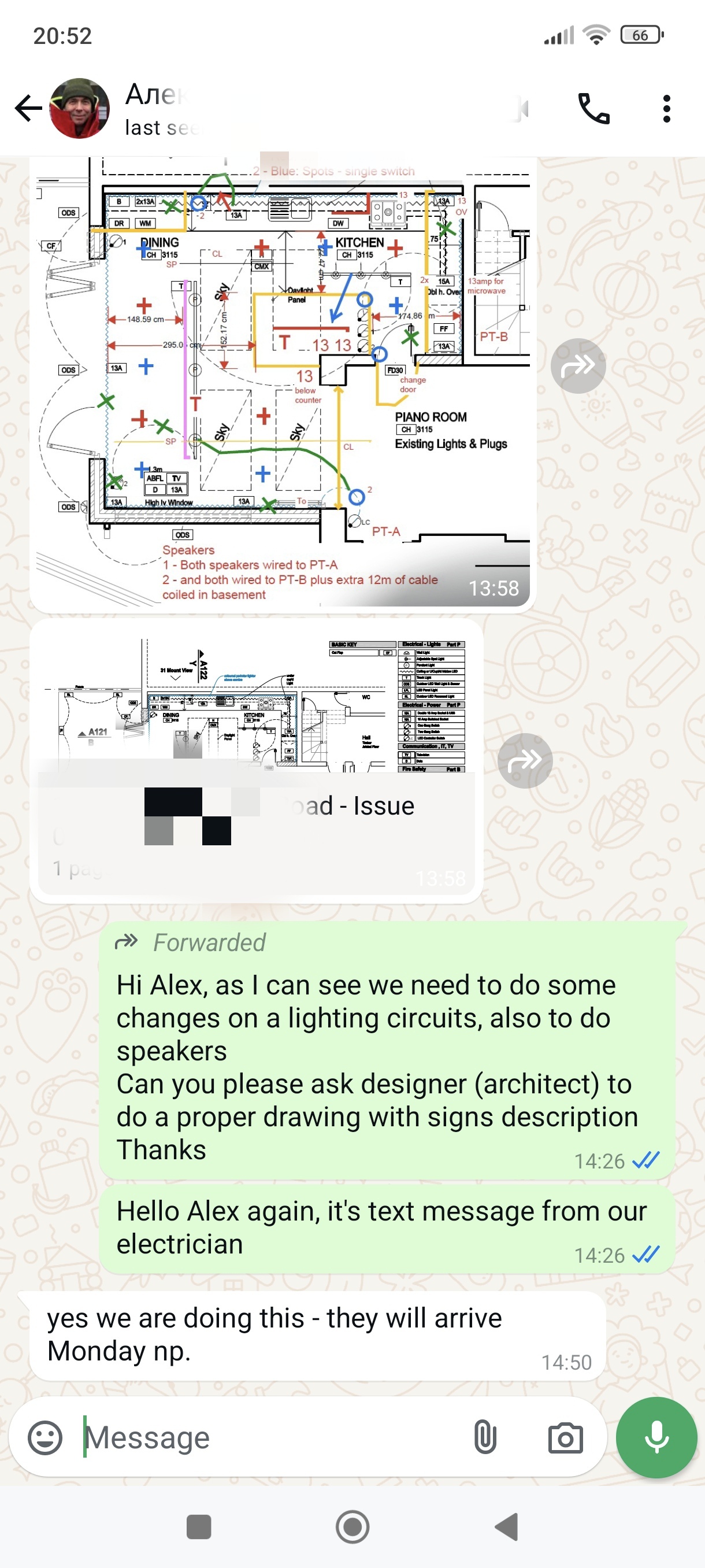 Construction drawings of English architects - My, Building, Drawing, Architect, London, Great Britain, Builders, Electricity, Home construction, Tile, Wallpaper, House, Electrician, Longpost