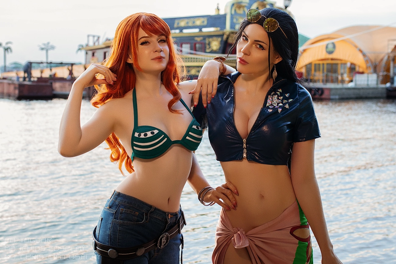 One Piece | Nami & Robin Nico - Косплей, Nami, Nico Robin, One Piece, Фотография, ВКонтакте (ссылка), Длиннопост