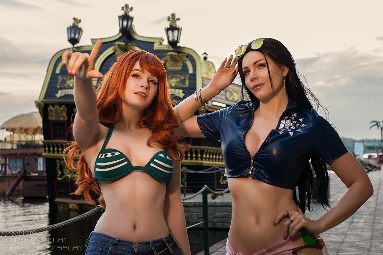 One Piece | Nami & Robin Nico - Косплей, Nami, Nico Robin, One Piece, Фотография, ВКонтакте (ссылка), Длиннопост