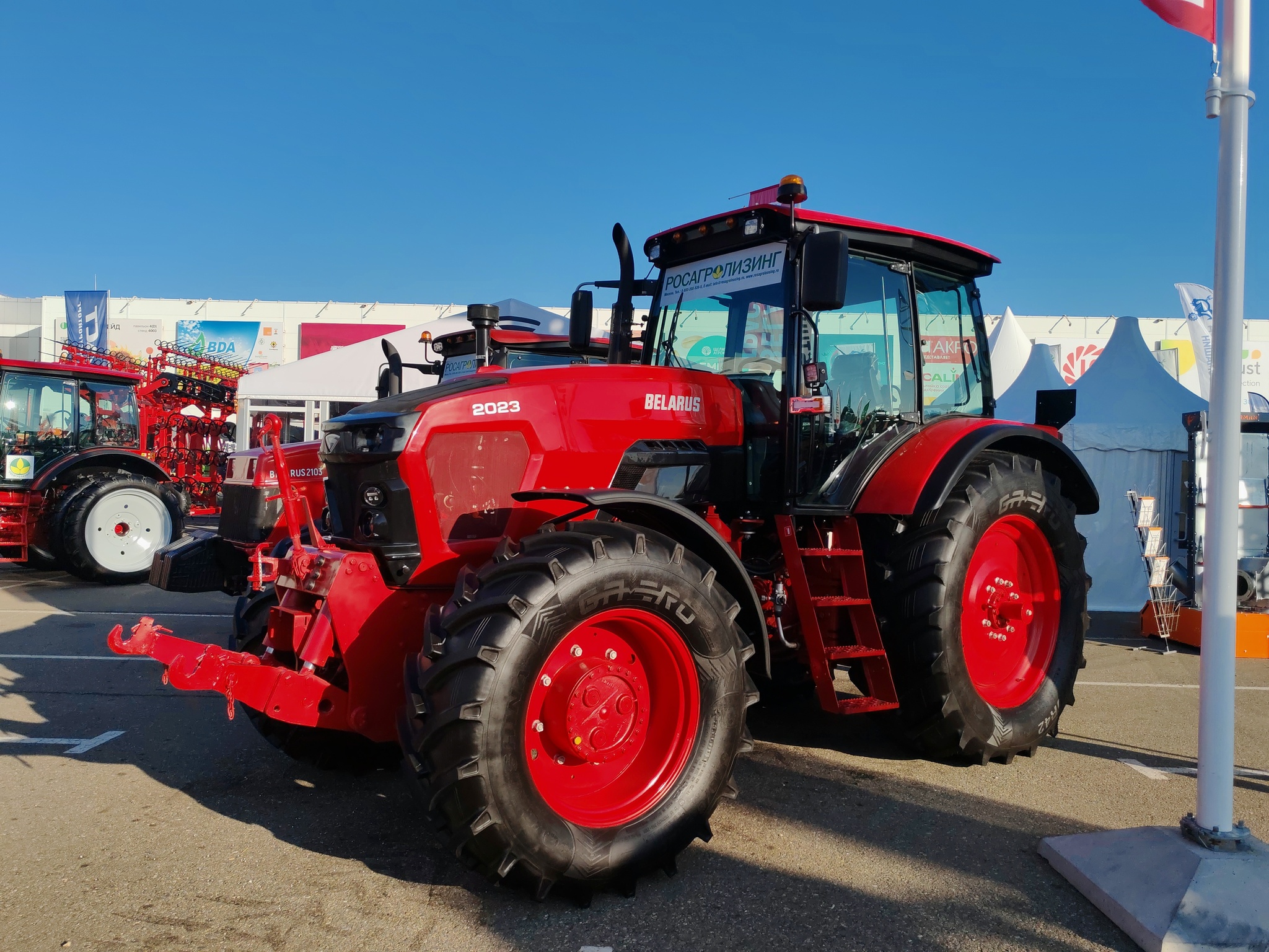 Photos from the agricultural exhibition in Krasnodar - My, Tractor, Combine harvester, Сельское хозяйство, Agricultural machinery, Exhibition, Krasnodar, Video, Longpost