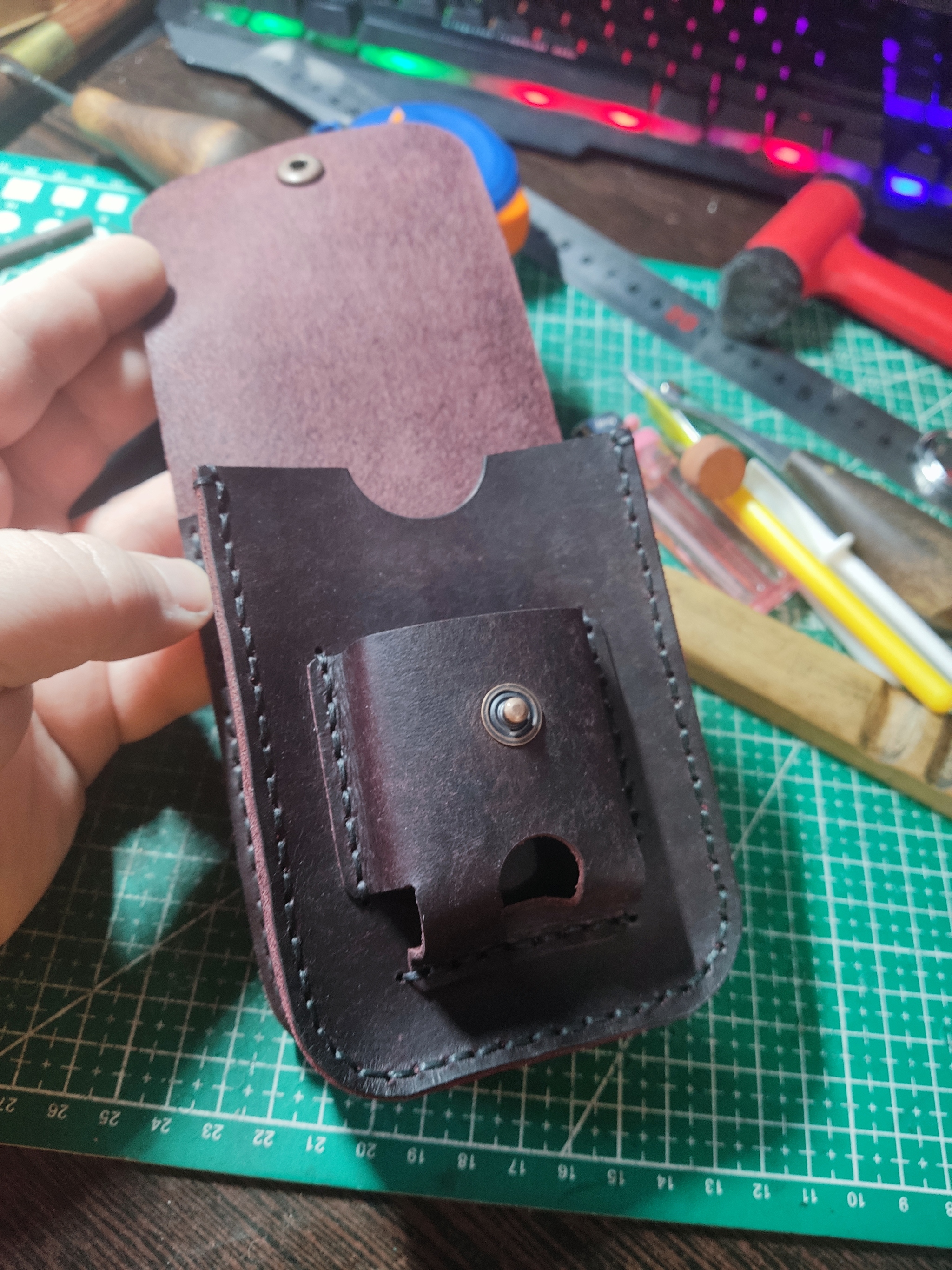 The Power of Pikabu Again! - My, Workshop, Leather products, The strength of the Peekaboo, Longpost