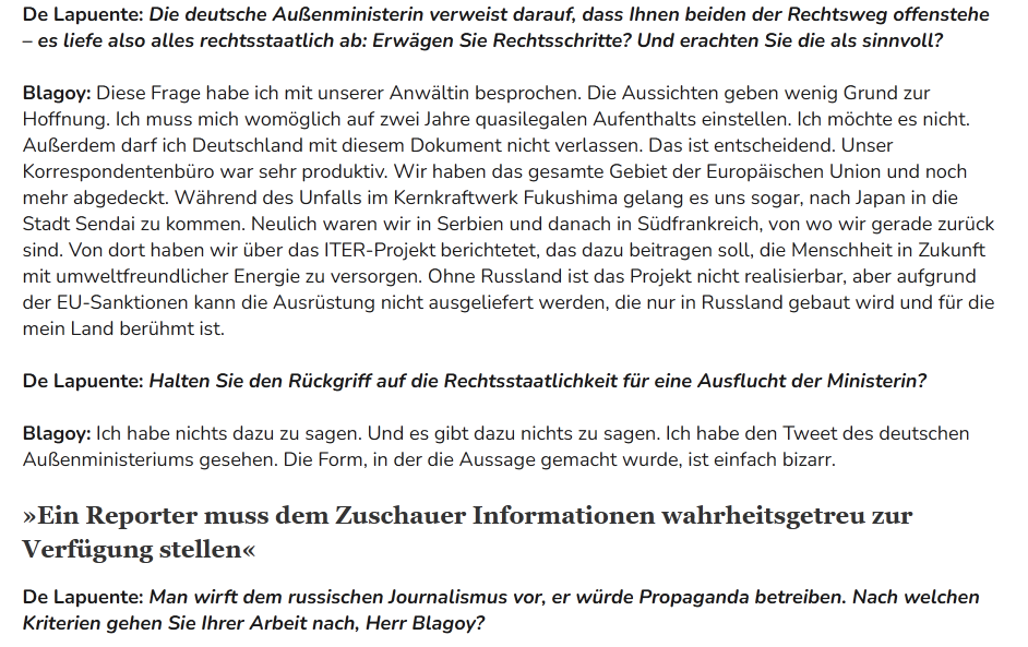 Two Russian journalists expelled from Germany. (..) What really happened? - Politics, Russia, Germany, Special operation, Journalism, Propaganda, Censorship, First channel, European Union, Longpost