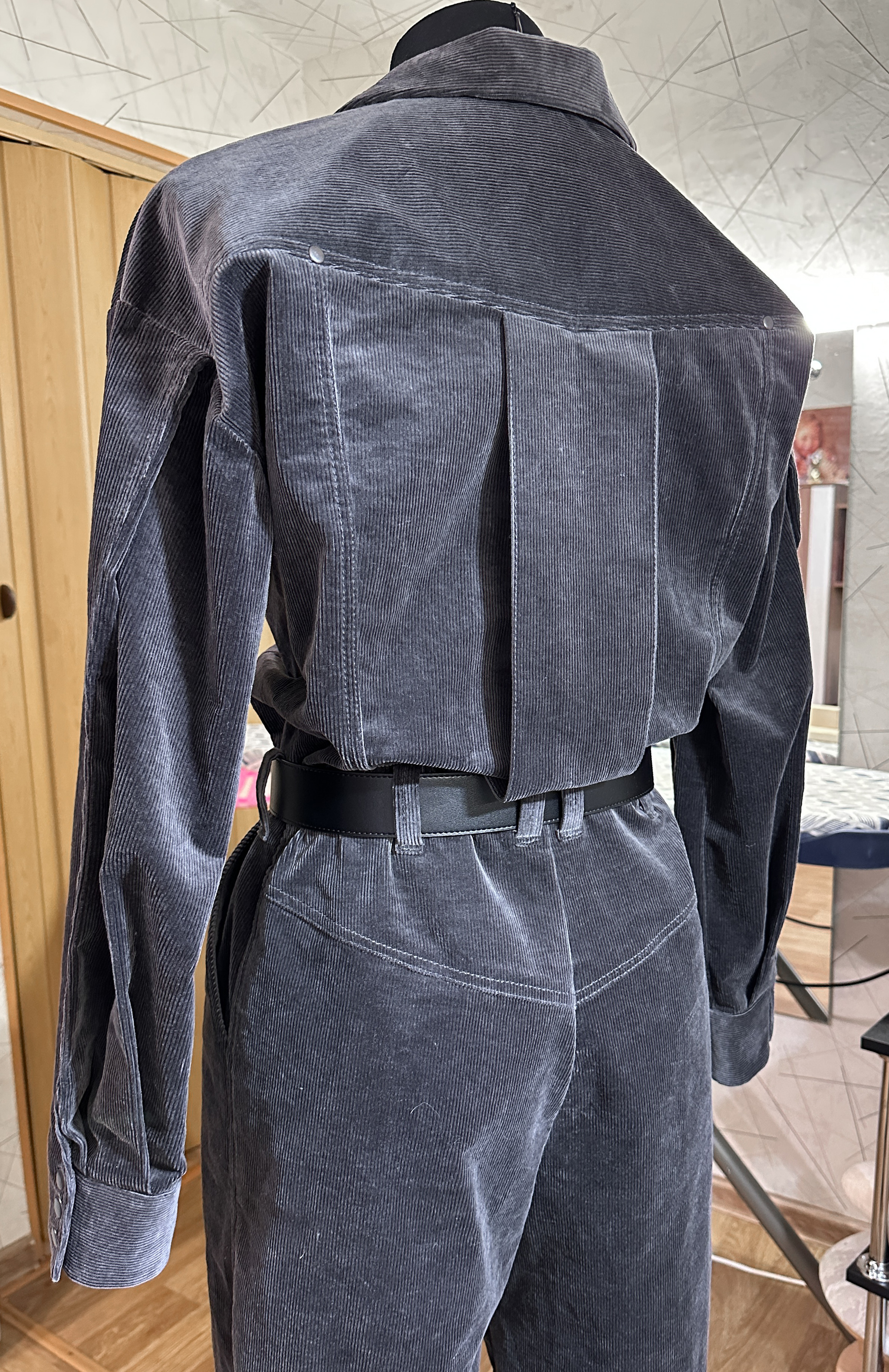 I sewed a corduroy jumpsuit - My, Sewing, Cloth, Hobby, Needlework without process, Needlework, Overalls, Longpost