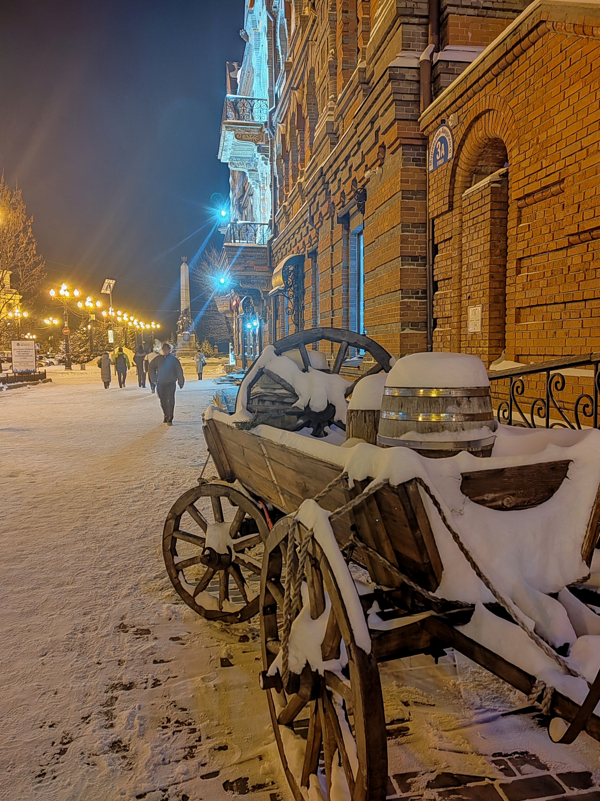 Winter - My, The photo, Khabarovsk, Дальний Восток, Landscape, Town, Snow, Evening