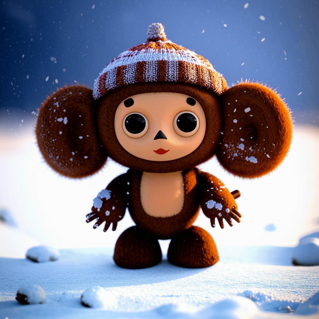 Cheburashka - my friend :) How neural networks depicted him - My, Neural network art, Soviet cartoons, Cheburashka, Masterpiece (Yandex), Longpost