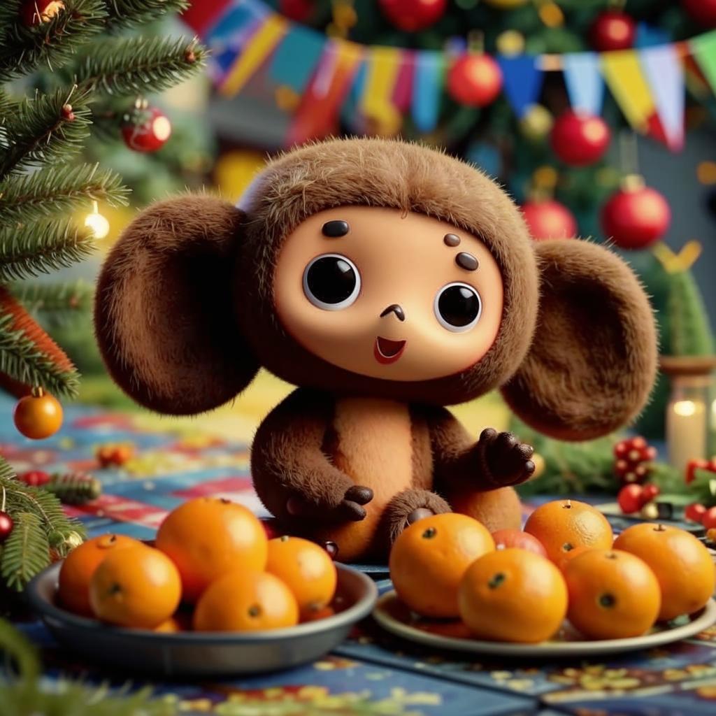 Cheburashka - my friend :) How neural networks depicted him - My, Neural network art, Soviet cartoons, Cheburashka, Masterpiece (Yandex), Longpost