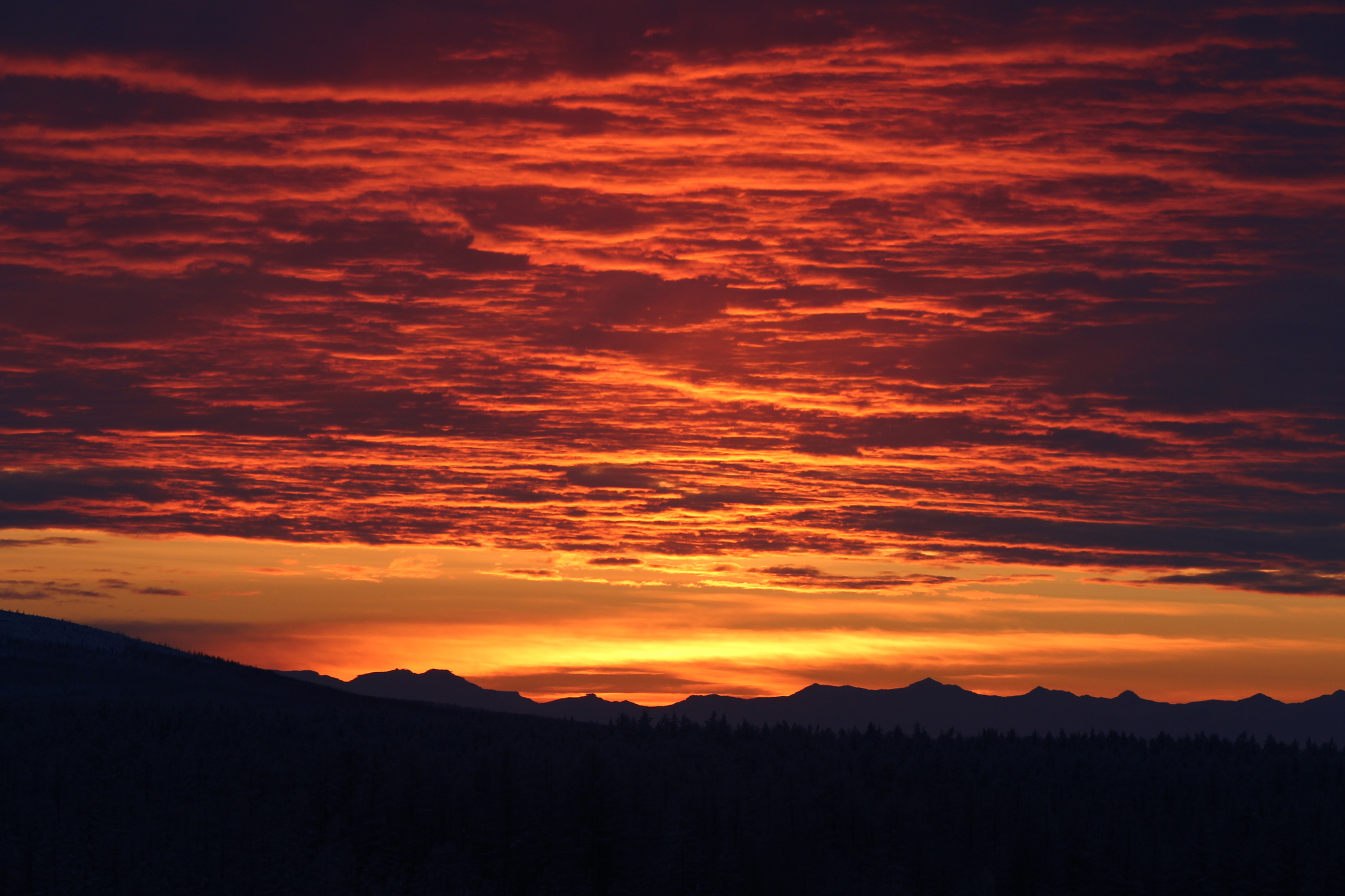 Sunset in Chukotka - My, The photo, Chukotka, Sunset