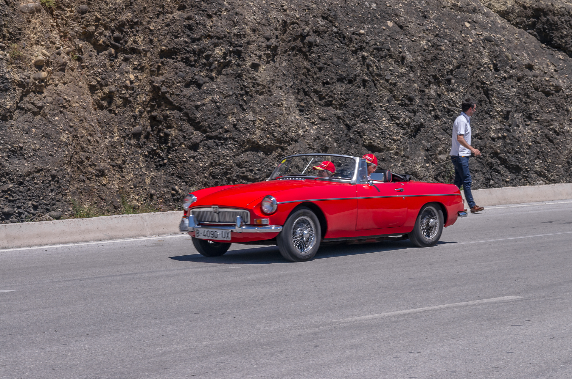 Retro car rally in Meteora. Greece - My, Greece, Meteora Monastery, Motorists, Retro car, Longpost