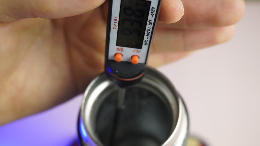 Review of an extremely budget thermos with a temperature display - My, Yandex Market, AliExpress, Purchase, Chinese goods, Products, Thermos, Welding, Tea, Boiling water, Convenience, Longpost