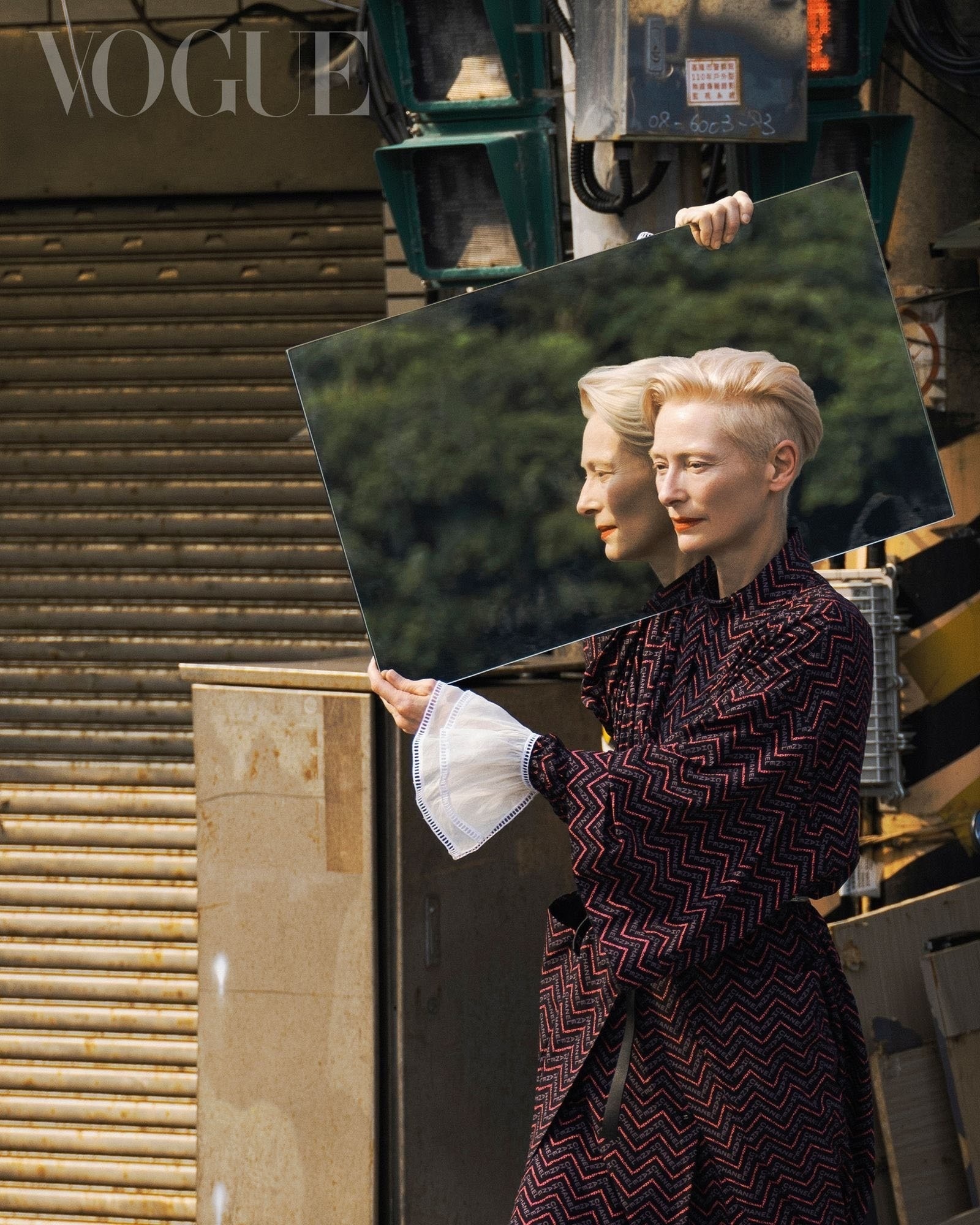 Always gorgeous Tilda Swinton in stylish cars for Vogue magazine - Movies, Actors and actresses, PHOTOSESSION, Vogue, Tilda Swinton, Hollywood