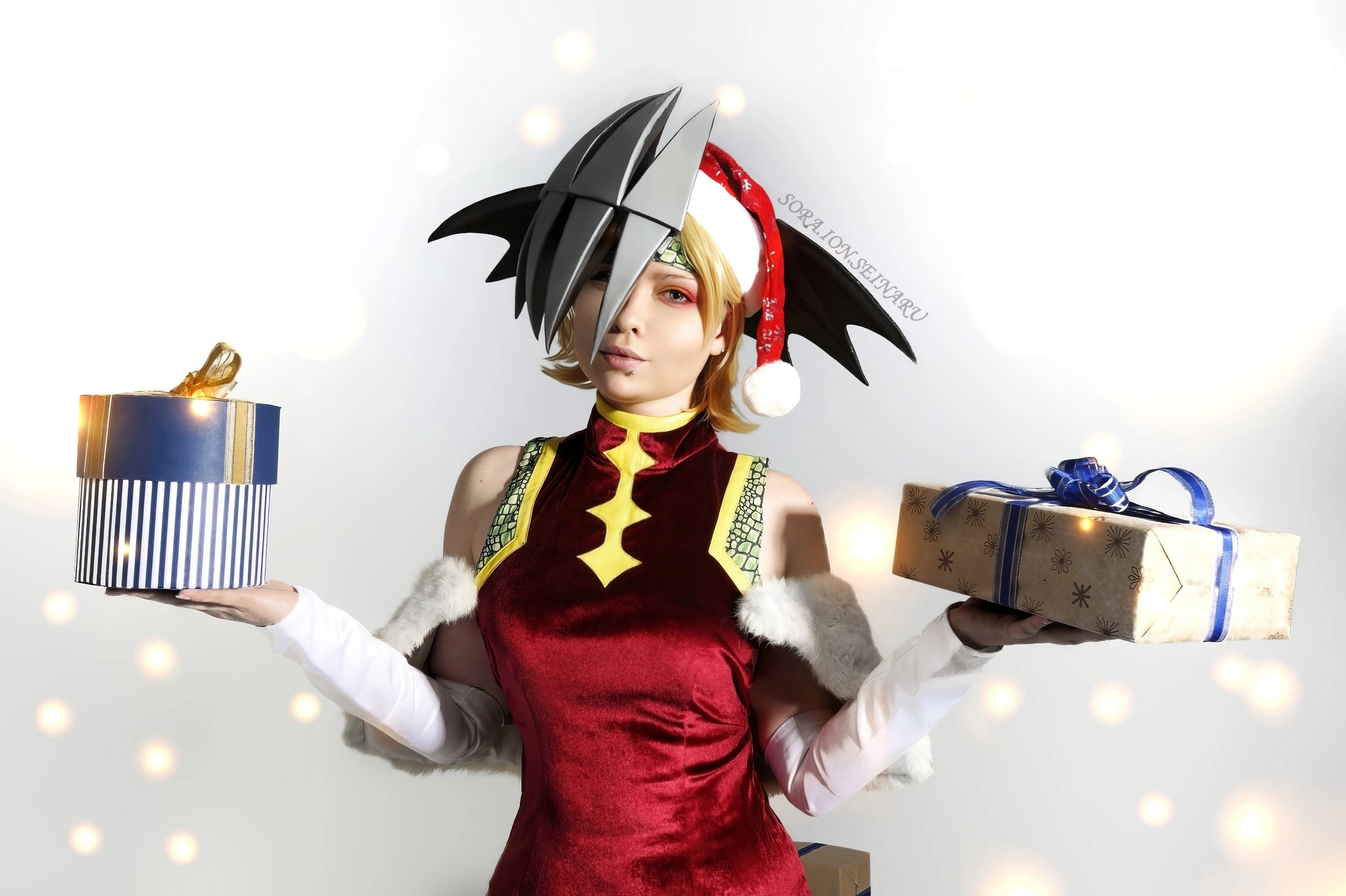 Christmas Ruykyu cosplay - My, Ryuko Tatsuma, Boku no hero academia, Christmas, New Year, Presents, Cosplay, Cosplayers, Girls, The Dragon, Longpost