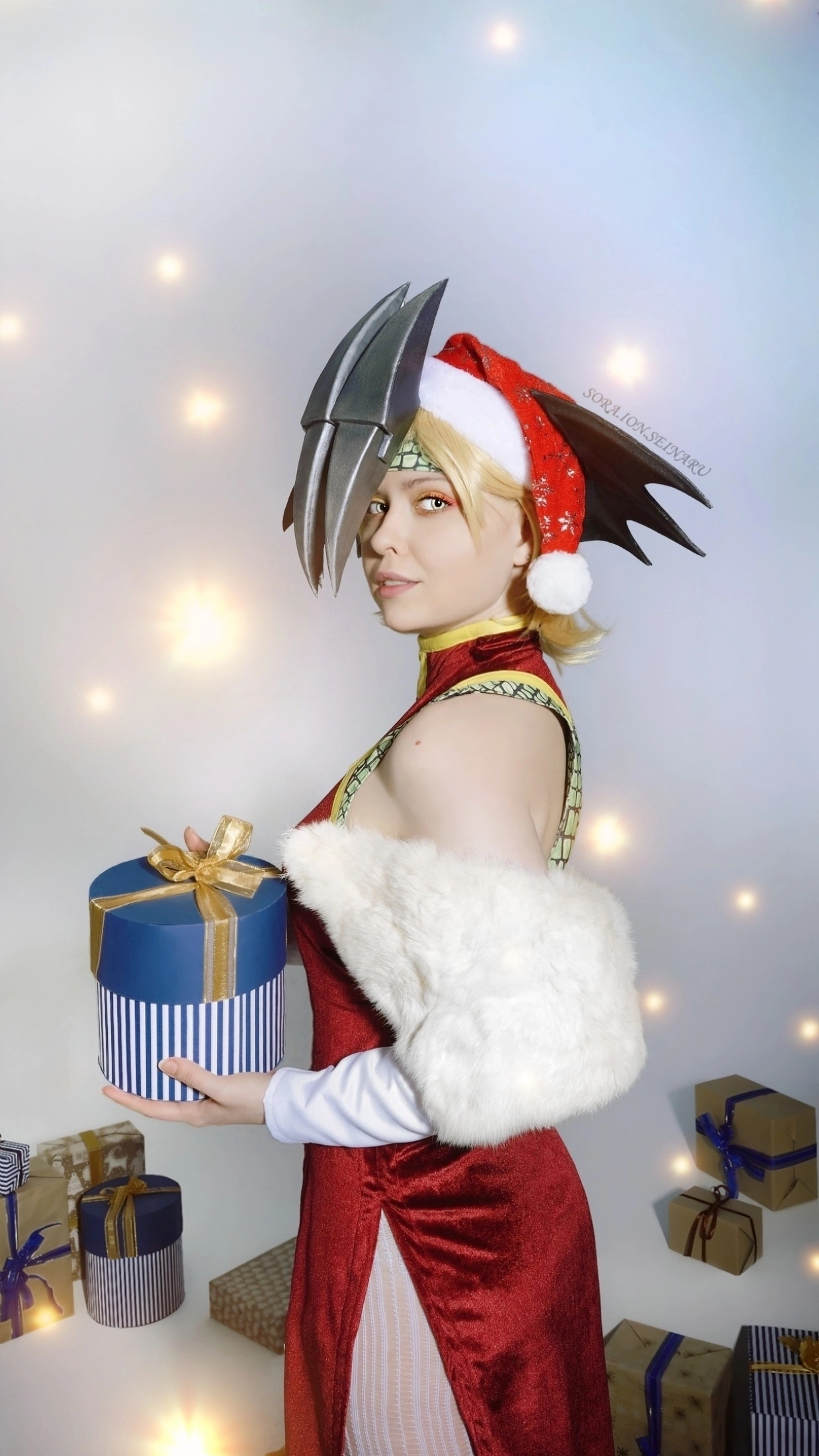 Christmas Ruykyu cosplay - My, Ryuko Tatsuma, Boku no hero academia, Christmas, New Year, Presents, Cosplay, Cosplayers, Girls, The Dragon, Longpost