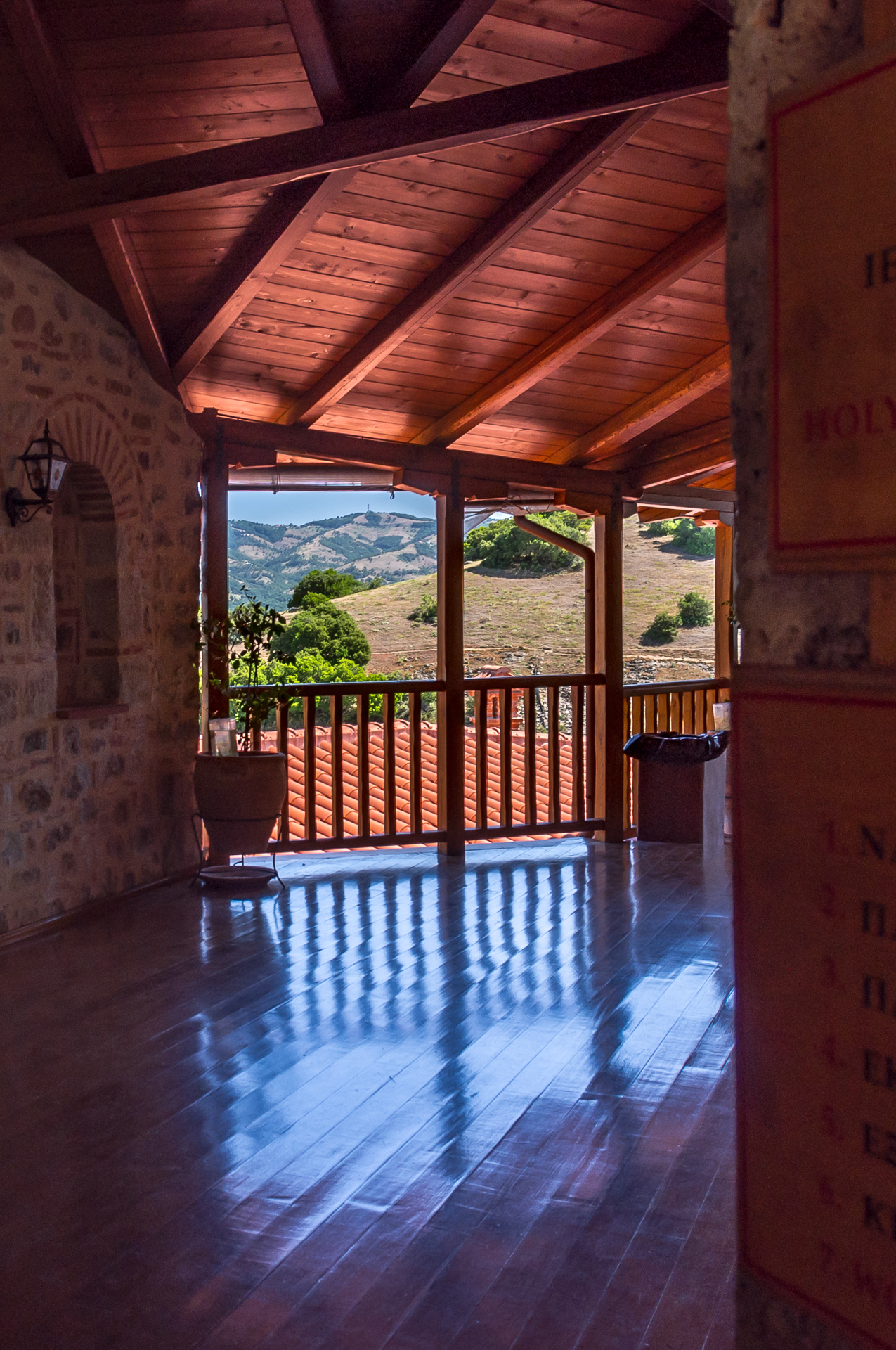 Megalou Meteorou (Great Meteoron) Monastery. Greece - My, Greece, Meteora Monastery, Panoramic shooting, Longpost