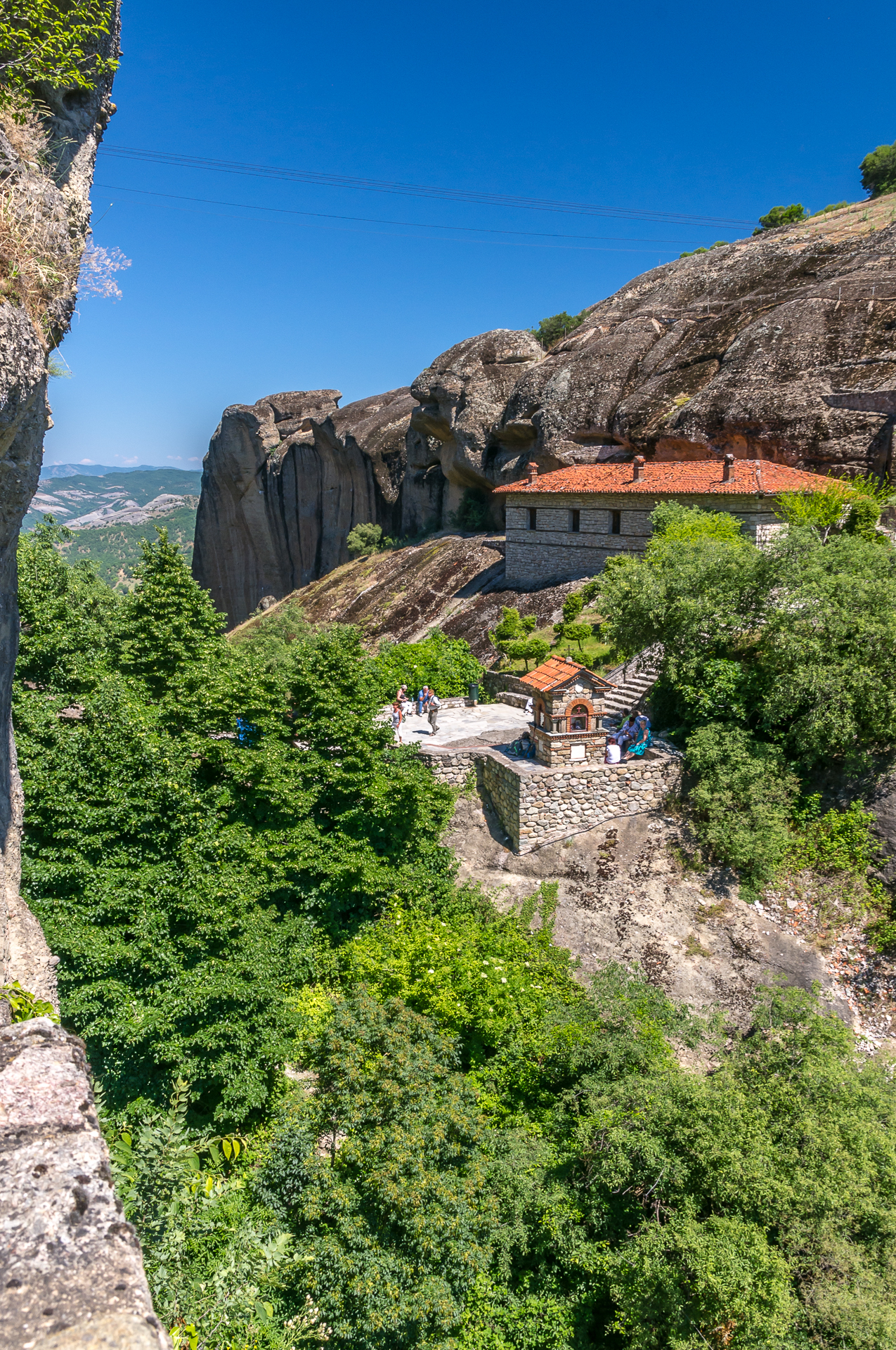 Megalou Meteorou (Great Meteoron) Monastery. Greece - My, Greece, Meteora Monastery, Panoramic shooting, Longpost