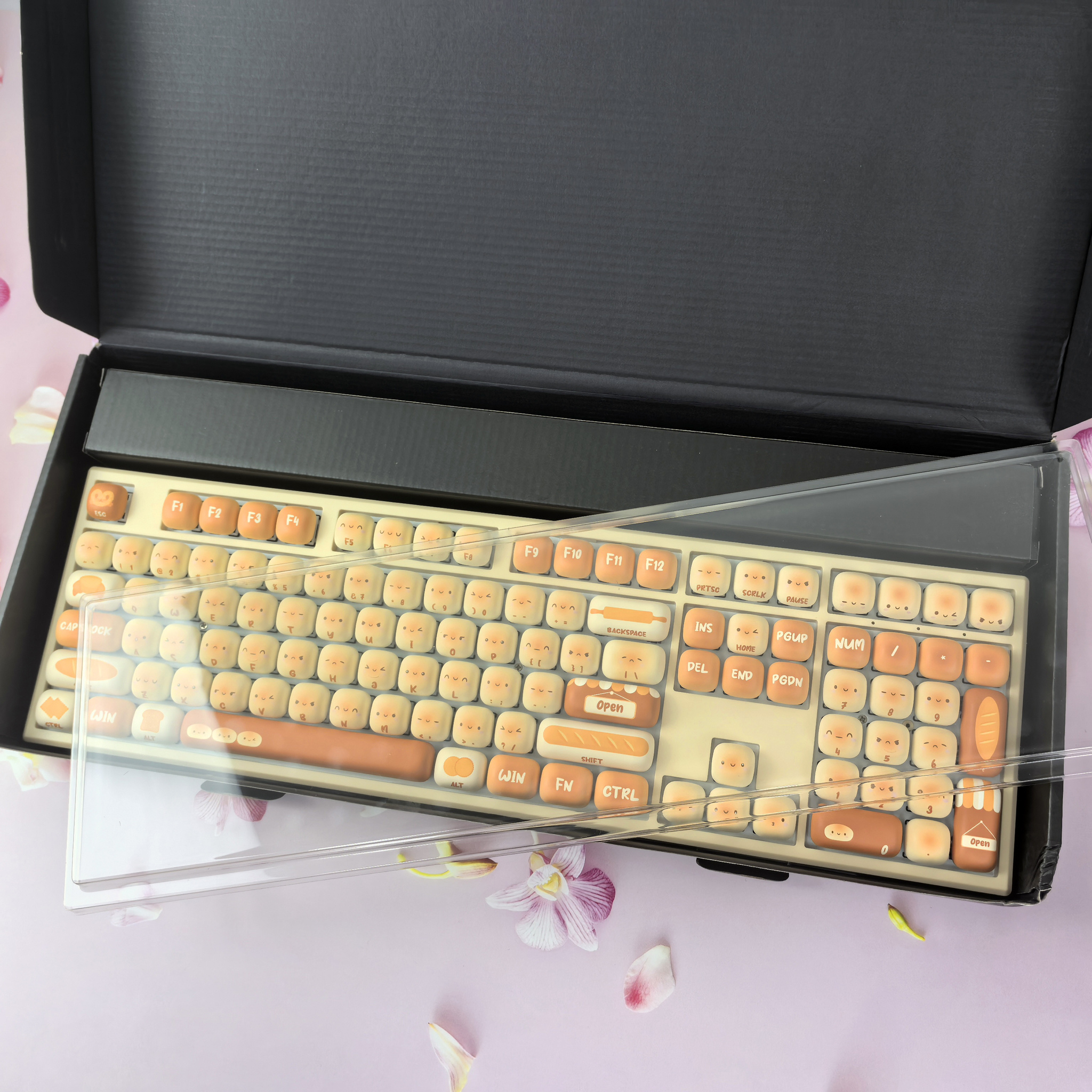 Keyboard with bread-shaped keys - Keyboard, Gaming Keyboard, Bread, Гаджеты, Computer, Computer hardware, Periphery, Button, Electronics, Unusual, Funny, Longpost