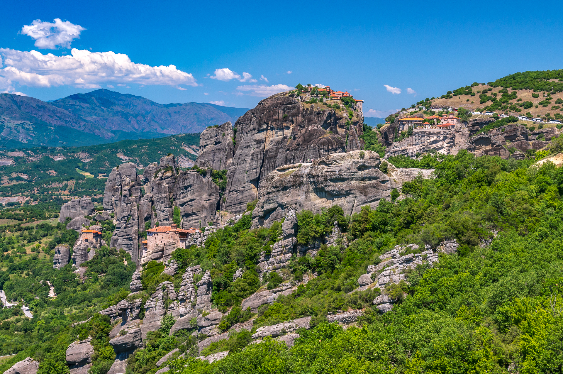 Meteora Monasteries in One Shot - My, Greece, Meteora Monastery, Panoramic shooting