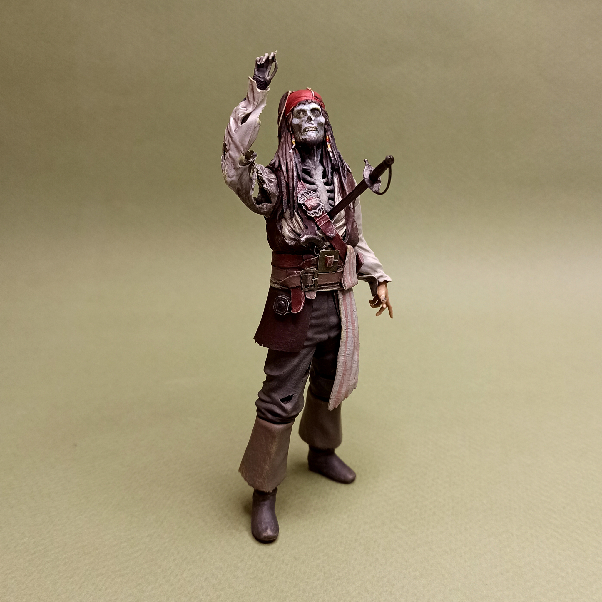 Captain Jack Sparrow - My, 3D печать, Miniature, Scale model, Figurines, Modeling, Painting miniatures, Painting, Collecting, Collection, Painting, Captain Jack Sparrow, Pirates of the Caribbean, Longpost