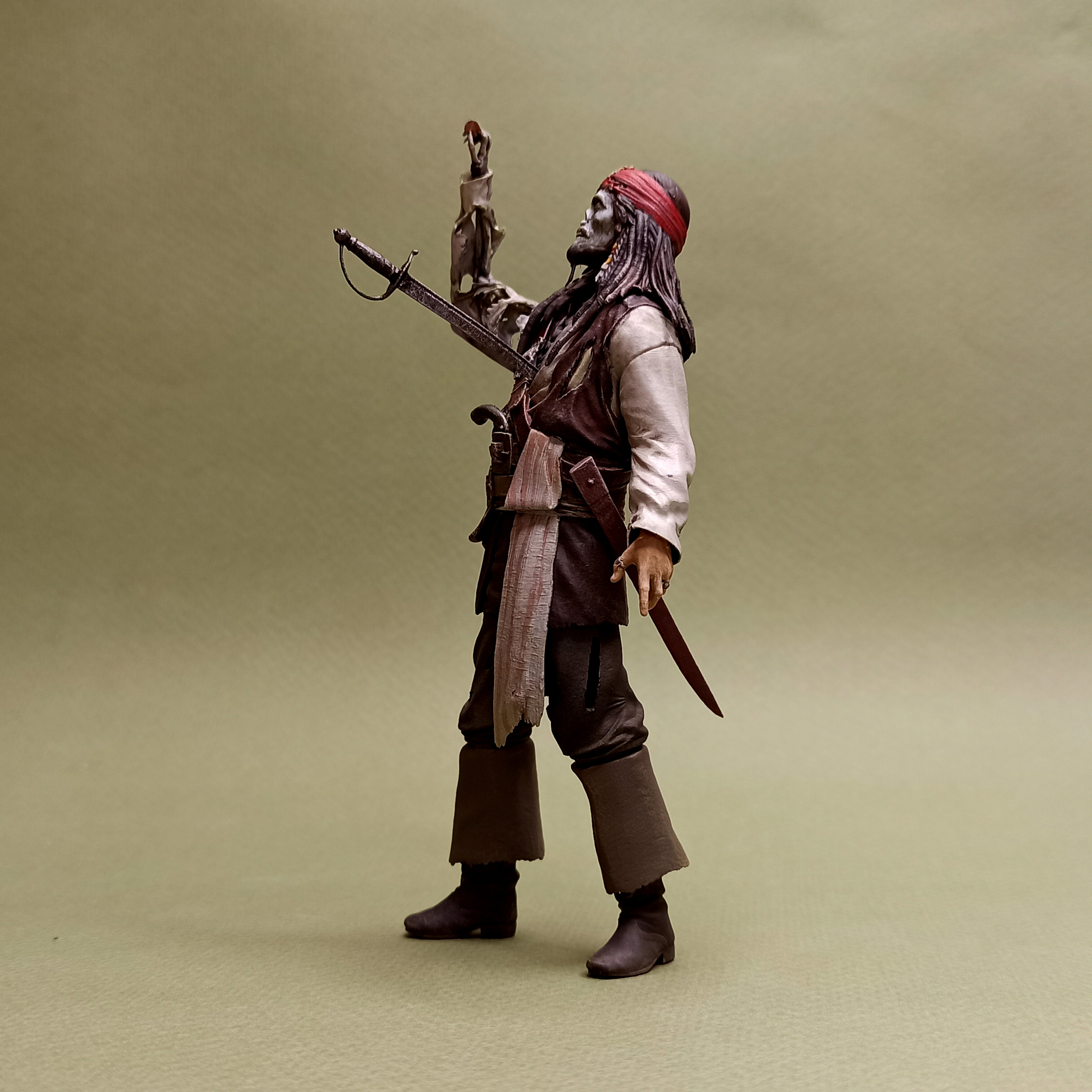 Captain Jack Sparrow - My, 3D печать, Miniature, Scale model, Figurines, Modeling, Painting miniatures, Painting, Collecting, Collection, Painting, Captain Jack Sparrow, Pirates of the Caribbean, Longpost