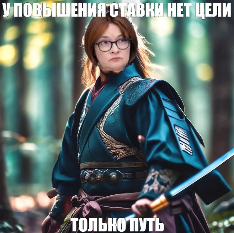 Our financial samurai - Key rate, Elvira Nabiullina, Central Bank of the Russian Federation, Stock market, Investments, Telegram (link)