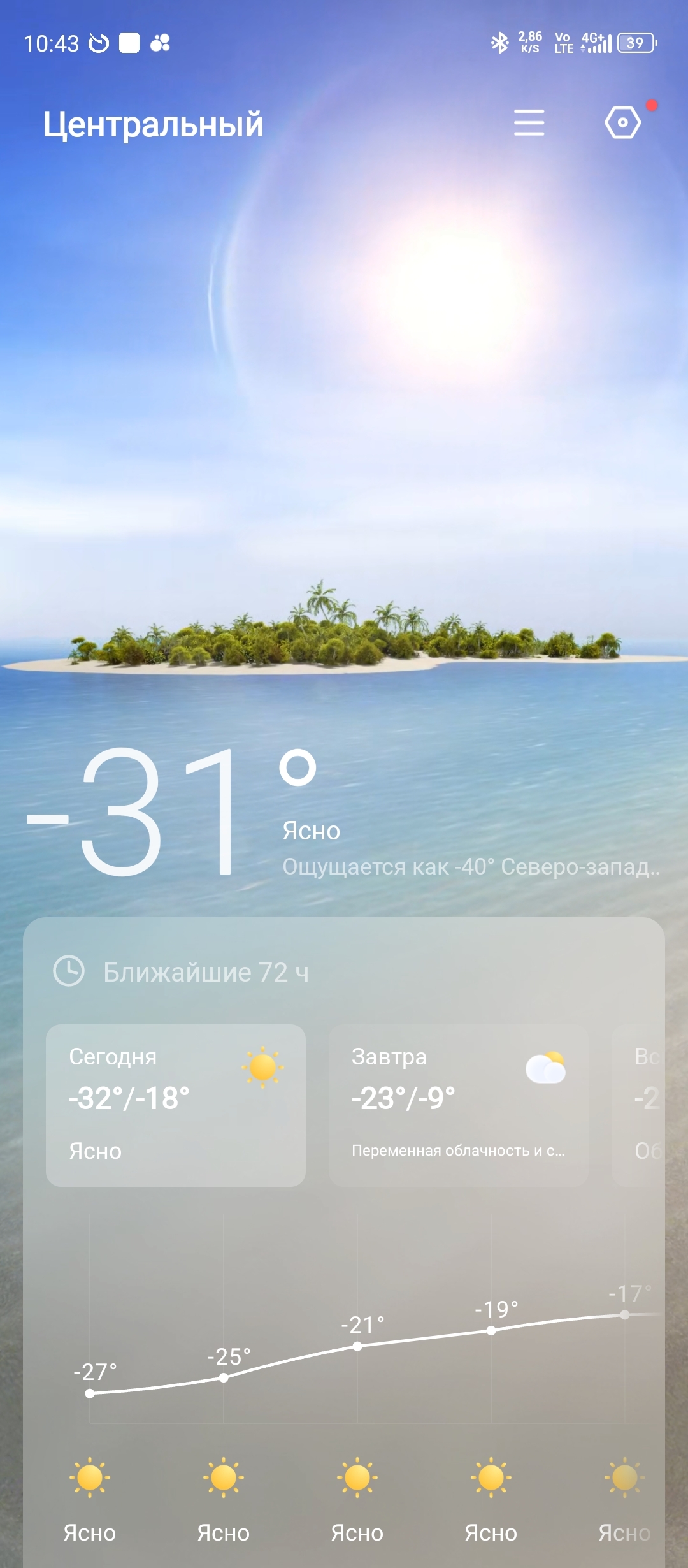 Weather - My, Weather, Telephone, Winter, Longpost, Weather forecast, Screenshot