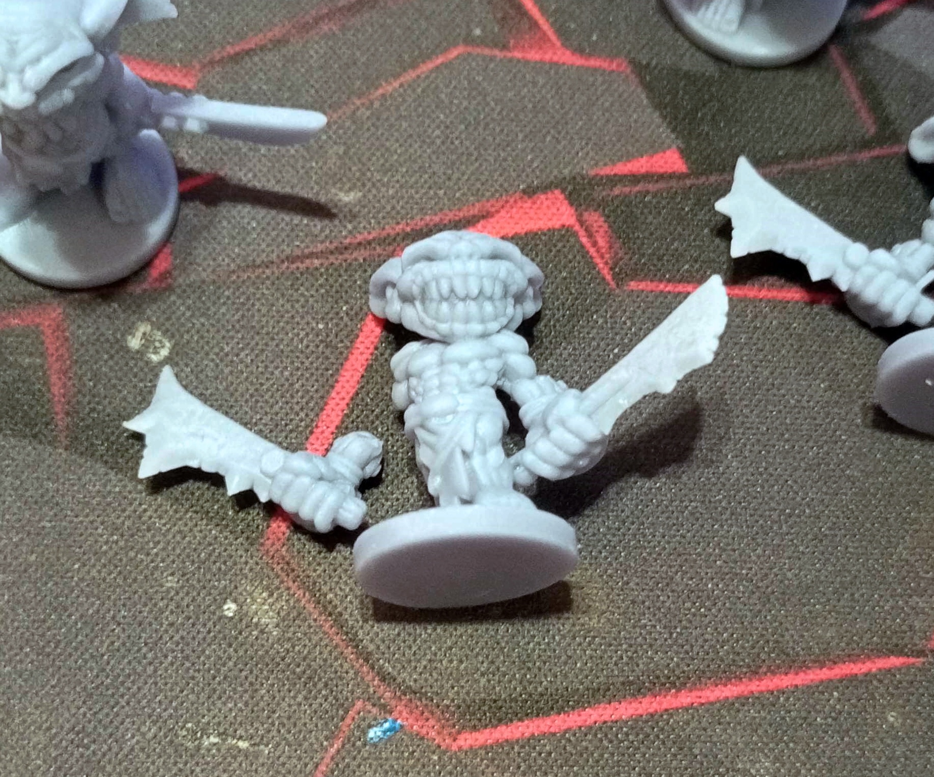 Goblins are common, toothy - My, 3D печать, Photopolymer printing, Painting miniatures, Miniature, Goblins, 3D printer, Anycubic Photon, Painting, Longpost