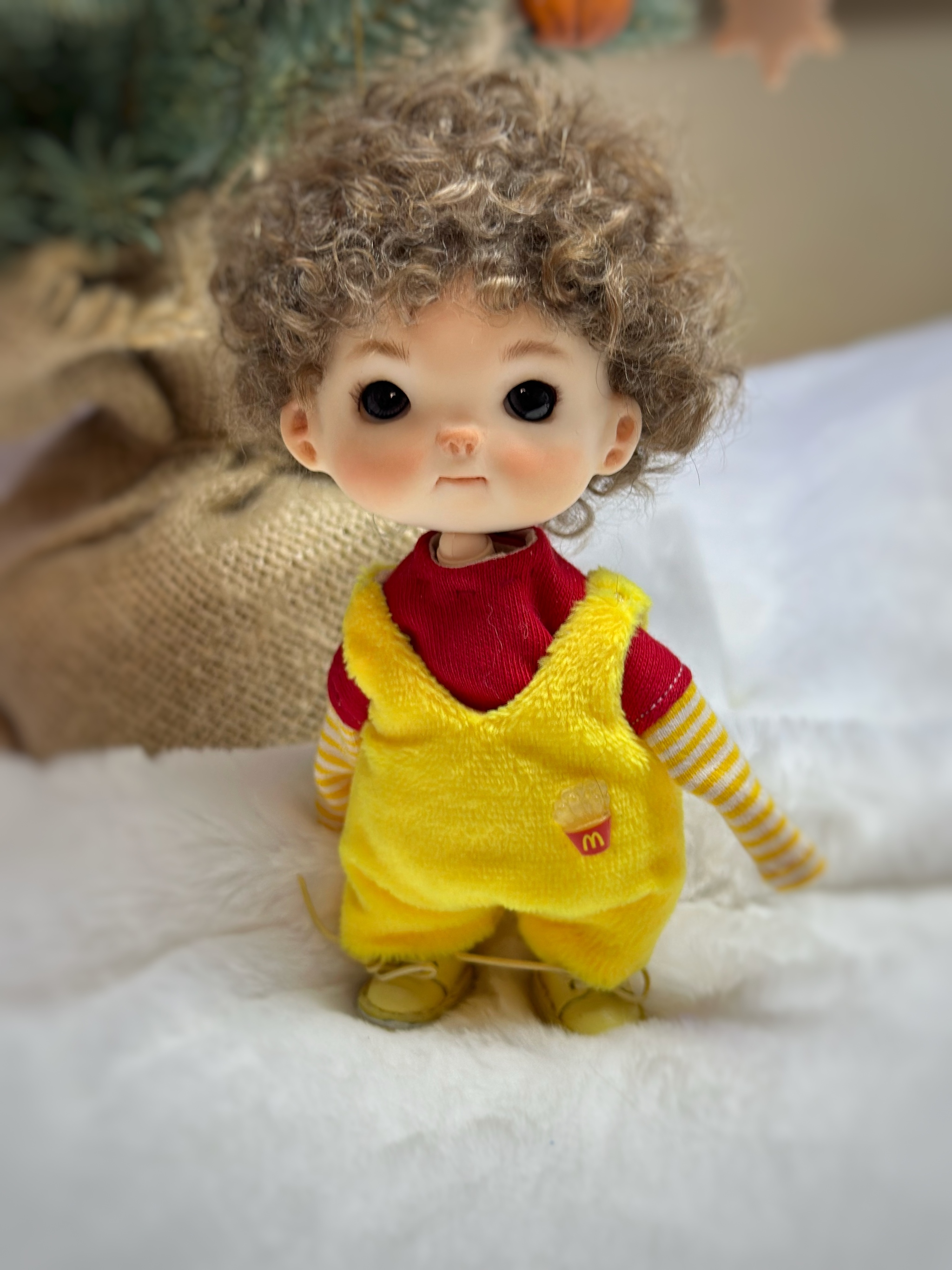 Winnie the Pooh - My, Needlework without process, Jointed doll, Doll, Obitsu, Collection, Winnie the Pooh, Collecting, Presents, New Year, Longpost