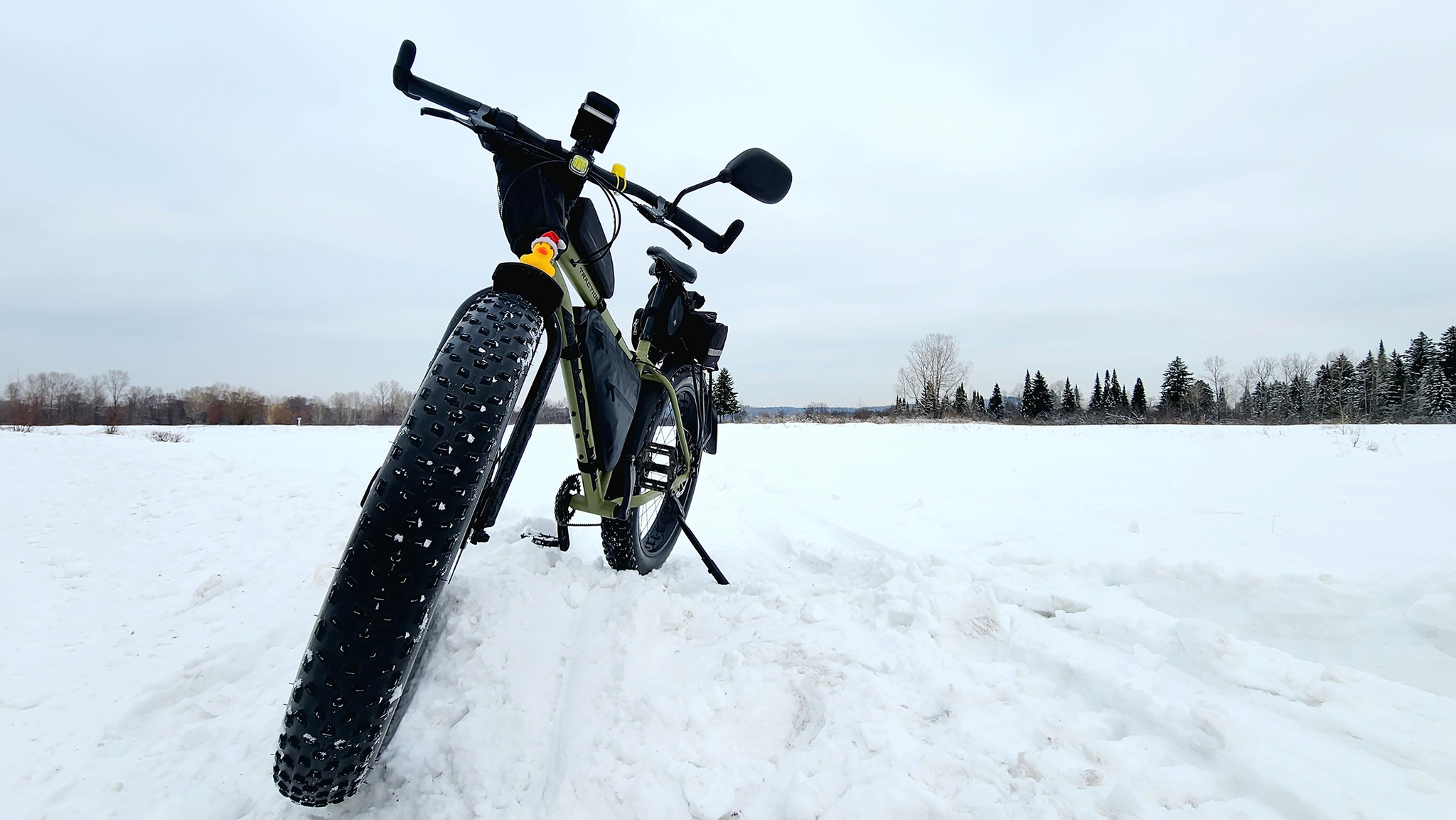 Getting ready for the new year - My, Mobile photography, A bike, Pokatushki, Fatbike, Kemerovo region - Kuzbass