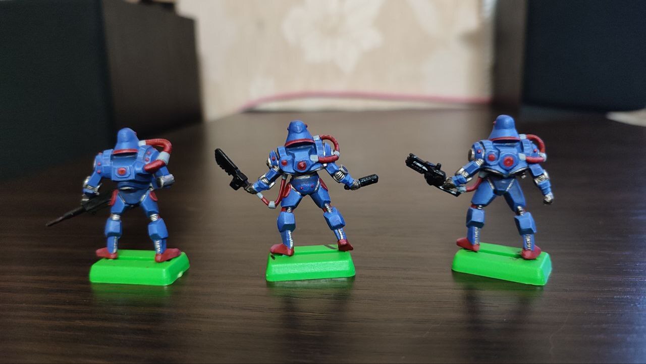 Armored infantry. Special cyber infantry part 7 - My, Painting, Miniature, Painting, Painting miniatures, Board games