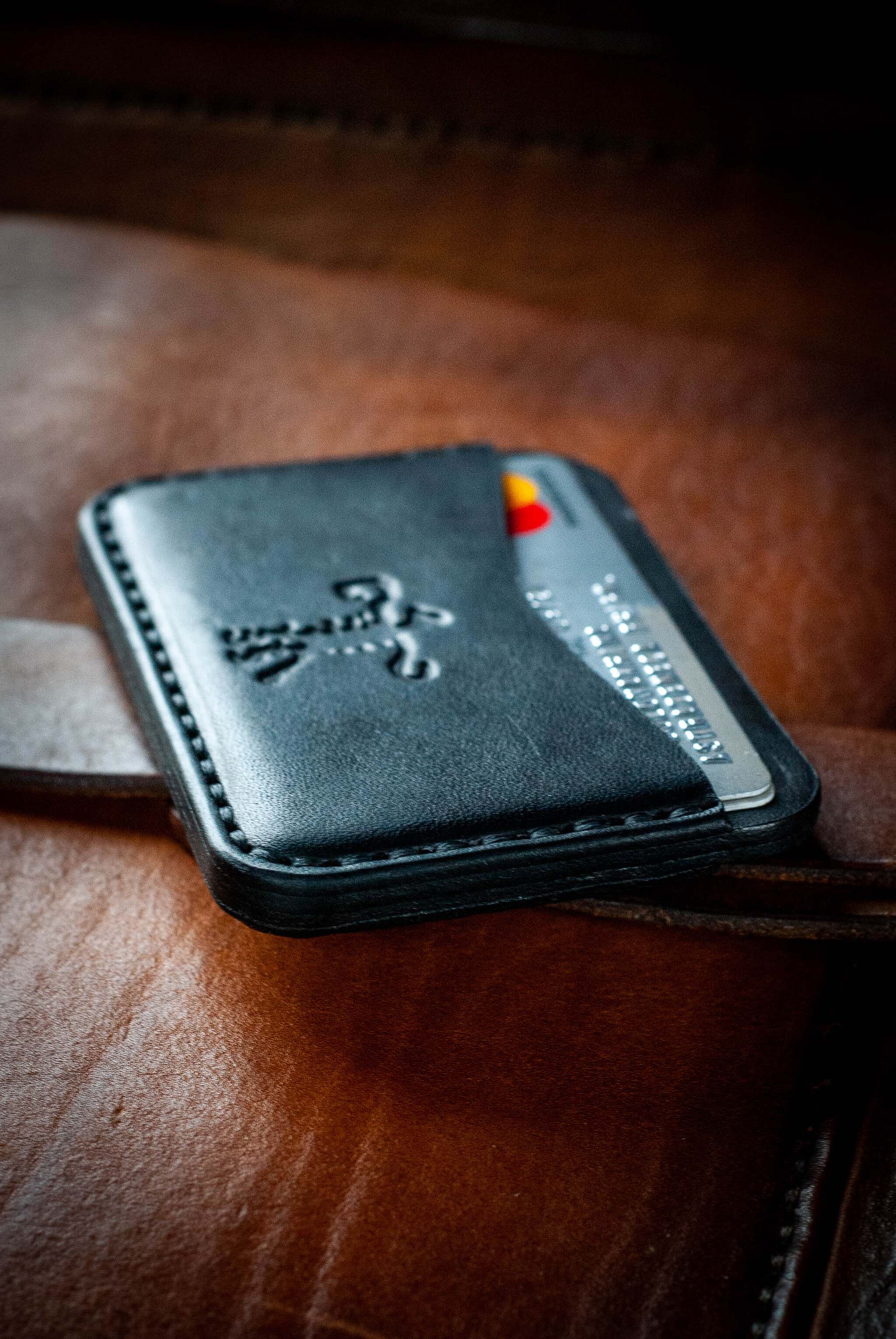 Mini cardholder - My, Сумка, Leather, Needlework without process, Natural leather, Leather products, Cardholder, Wallet, Mini, Accessories, Workshop, Male, Metal products, Sewing, Longpost