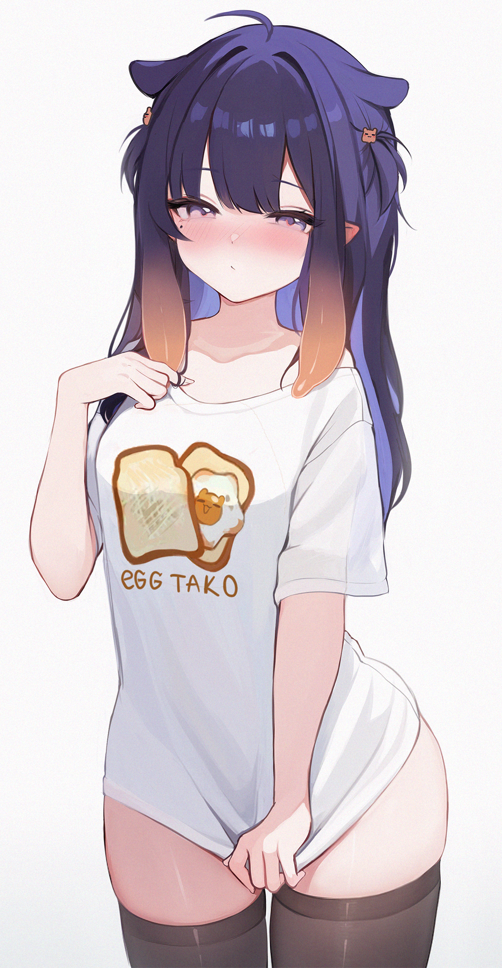 Ninomae Inanis - Anime Art, Аниме, Hololive, Virtual YouTuber, Ninomae Inanis, Чулки, Koahri