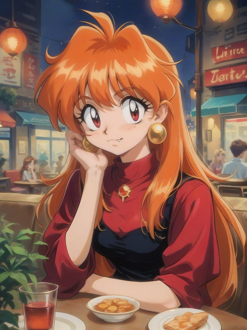 Lina Inverse - My, Anime, Neural network art, Illustrations, Lina Inverse, Anime art, Slayers, Нейронные сети, Art, Longpost