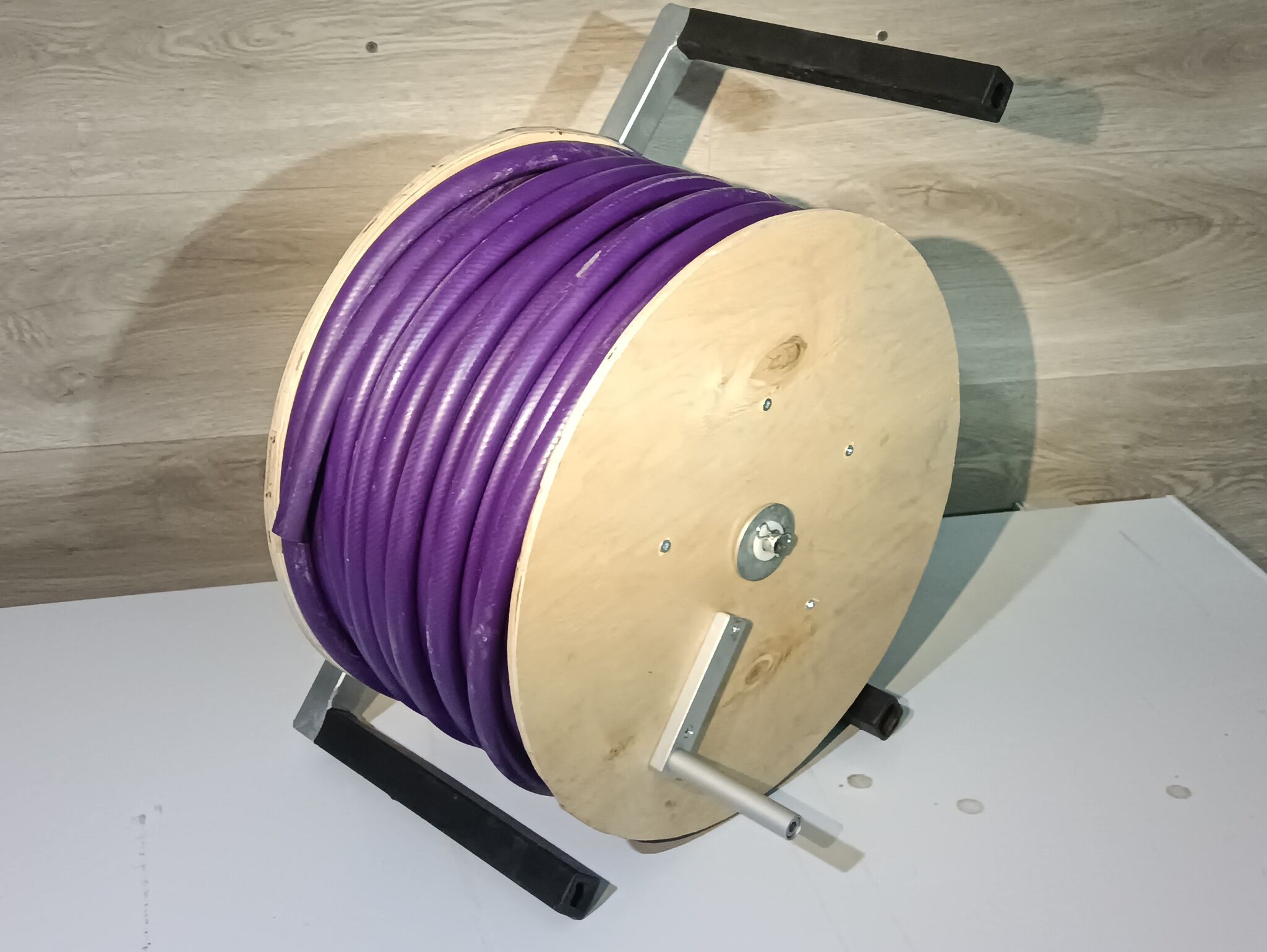 Hose reel - My, With your own hands, Coil, Hose, Rukozhop, Needlework with process, Longpost