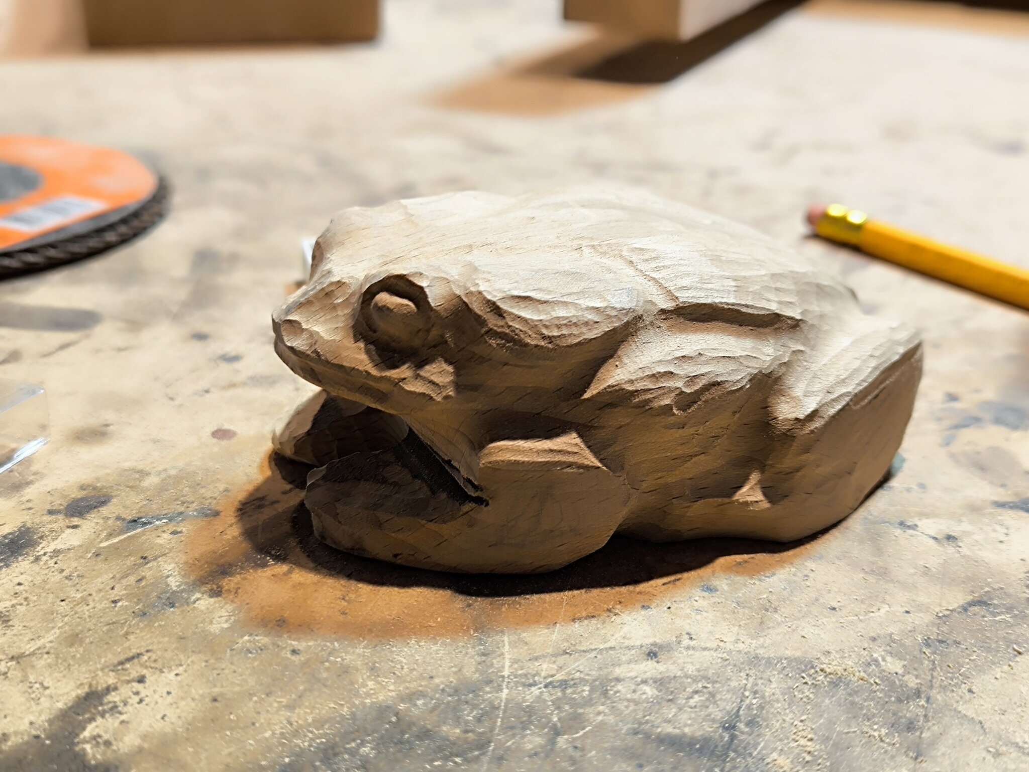 I can do it too - here's a TOAD for you - My, Wood carving, Needlework with process, Author's toy, Toad, It Is Wednesday My Dudes, Longpost