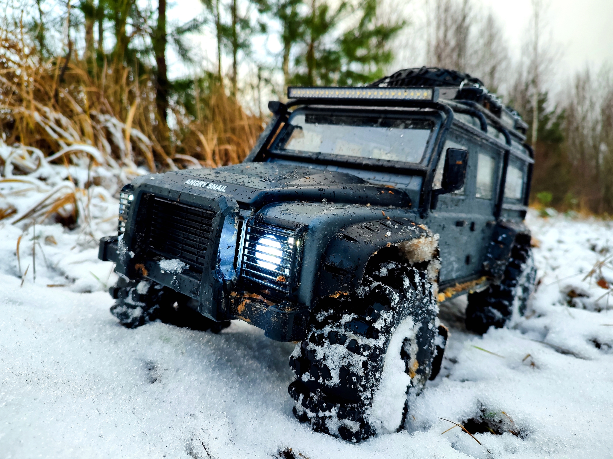 Defender adventures of a model - My, Radio controlled models, Hobby, Winter, The photo, Longpost