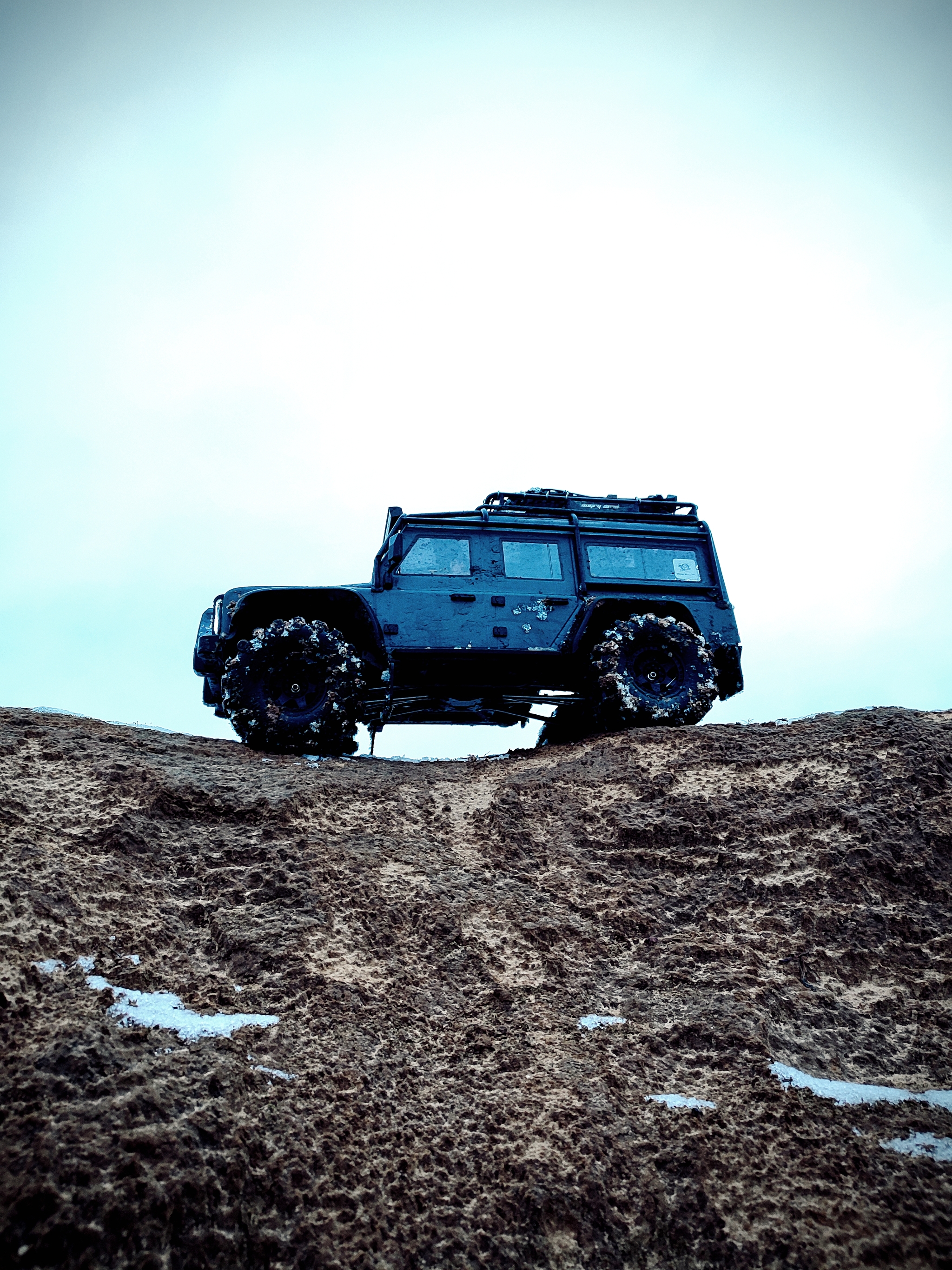 Defender adventures of a model - My, Radio controlled models, Hobby, Winter, The photo, Longpost