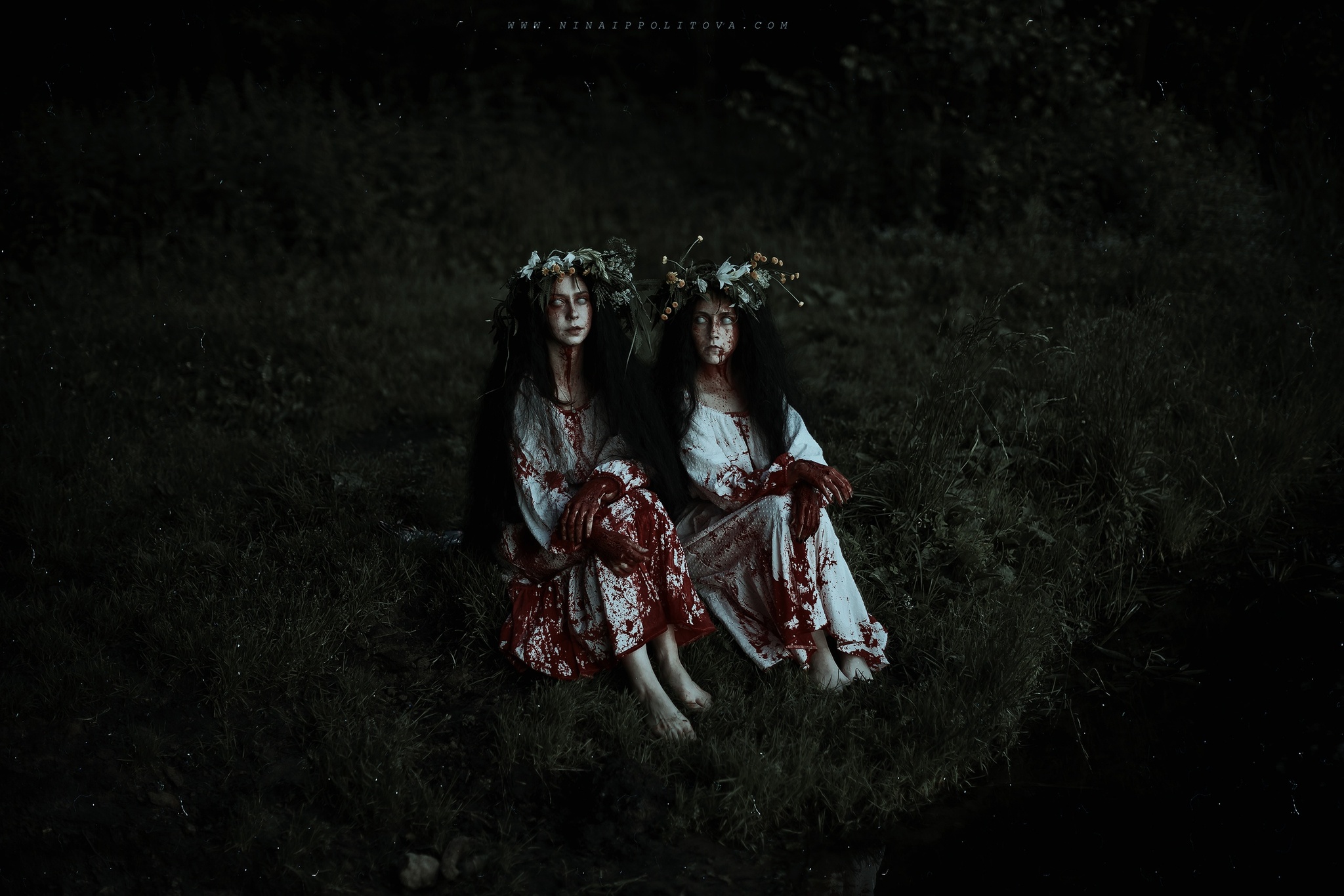 Two girls were sitting by the lake and performing fortune telling rituals... - The photo, PHOTOSESSION, Cosplay, Cosplayers, Slavic mythology, Mythology, The dead, The dead, Longpost