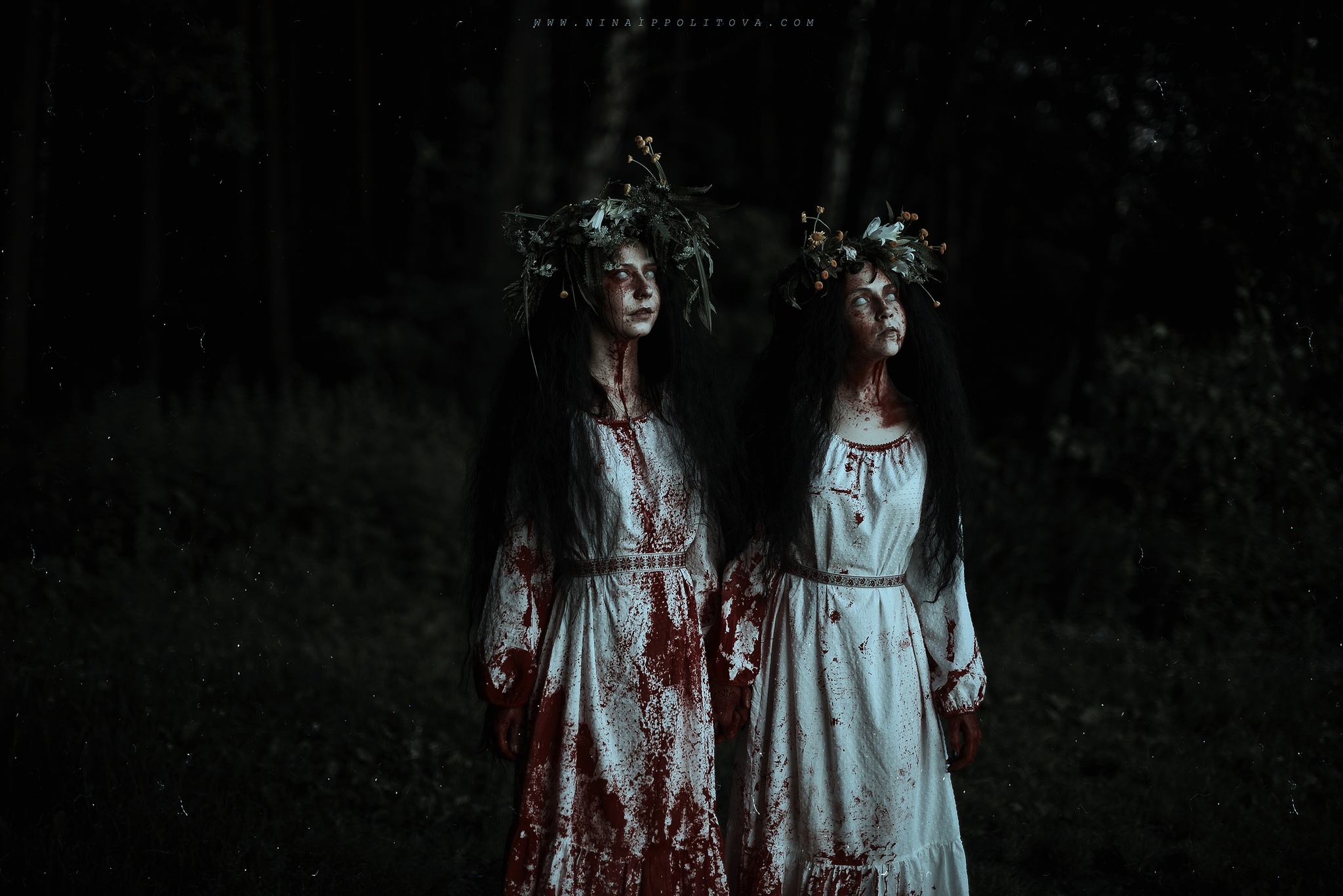 Two girls were sitting by the lake and performing fortune telling rituals... - The photo, PHOTOSESSION, Cosplay, Cosplayers, Slavic mythology, Mythology, The dead, The dead, Longpost