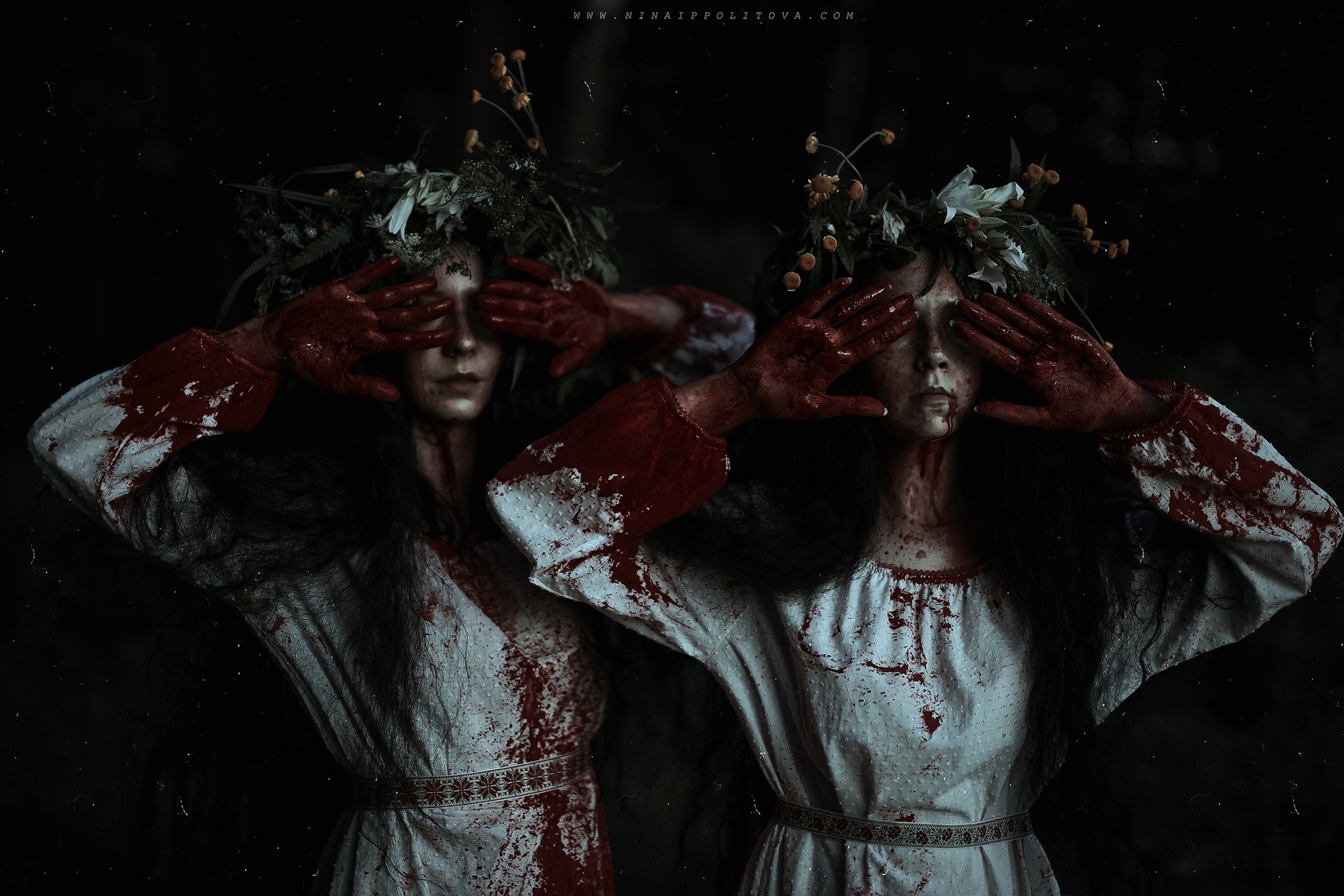 Two girls were sitting by the lake and performing fortune telling rituals... - The photo, PHOTOSESSION, Cosplay, Cosplayers, Slavic mythology, Mythology, The dead, The dead, Longpost