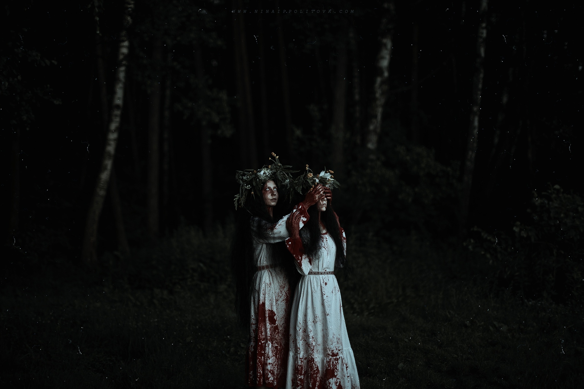 Two girls were sitting by the lake and performing fortune telling rituals... - The photo, PHOTOSESSION, Cosplay, Cosplayers, Slavic mythology, Mythology, The dead, The dead, Longpost