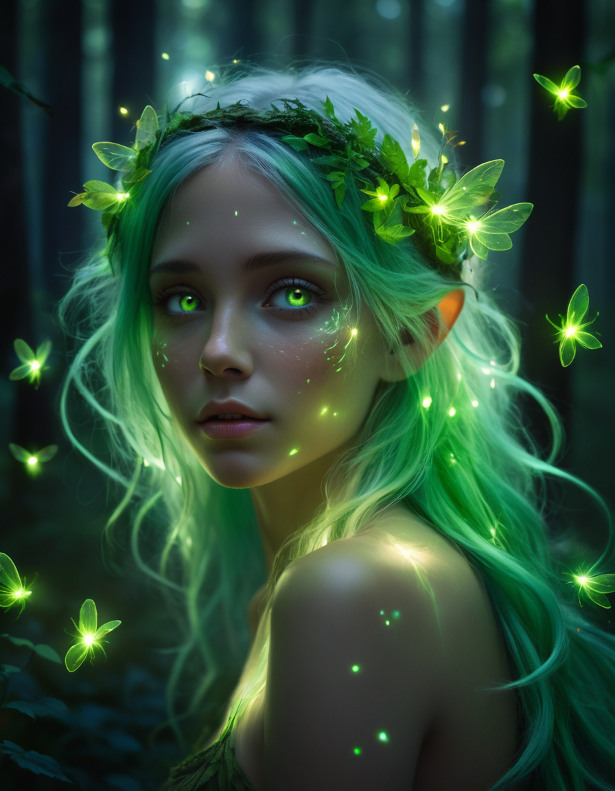 Forest princess - Neural network art, Art, Girls, beauty