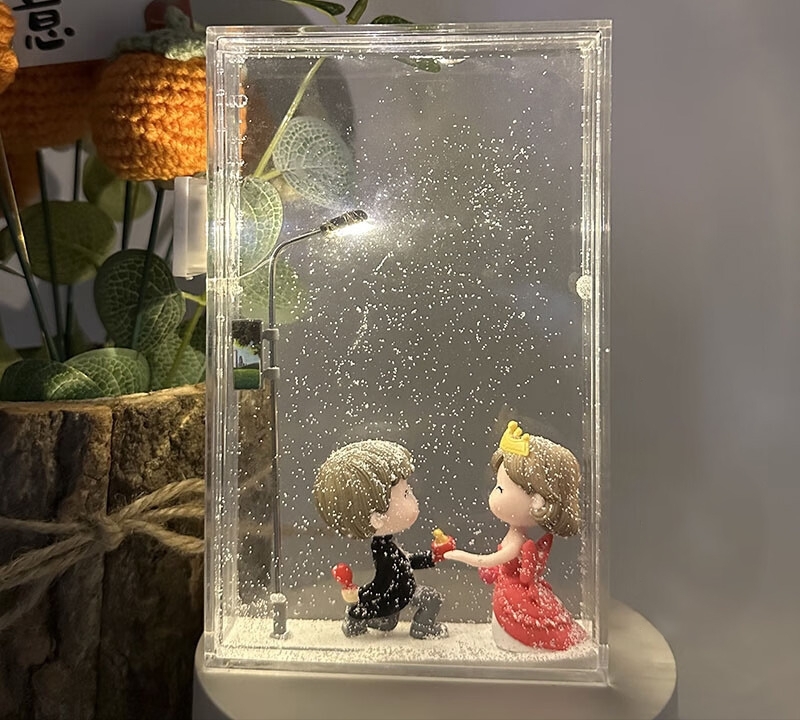 Funny night light - Kit, AliExpress, Products, Night light, Chinese goods, With your own hands, Assembly, Lamp, Snow, Diorama, Milota, Electronics, Souvenirs, Presents