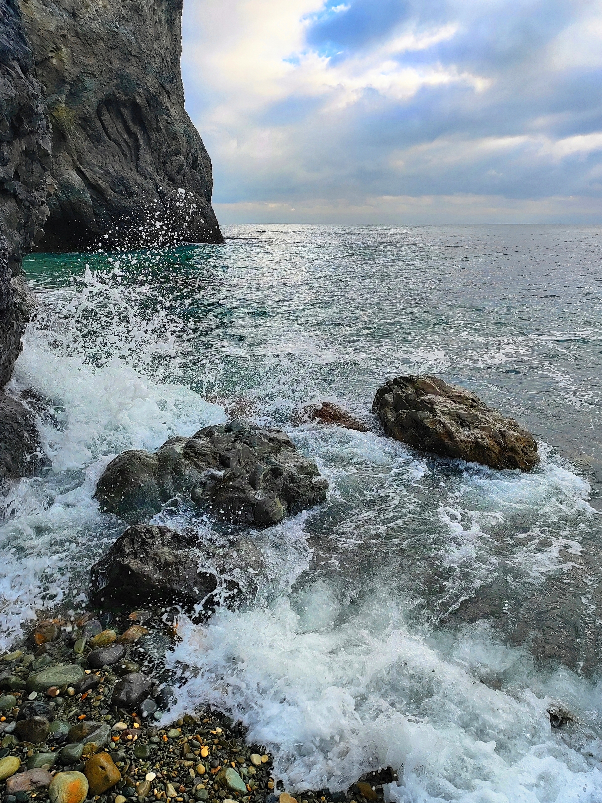 Winter sea - My, The photo, Sea, Sevastopol