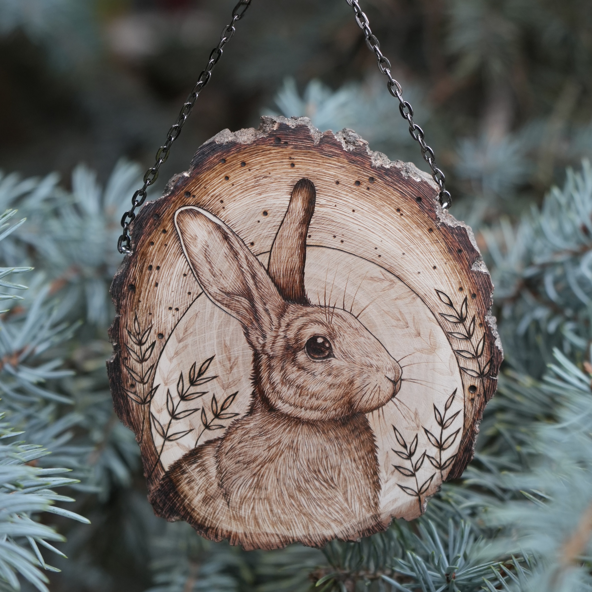 Hare, wood burning - My, Pyrography, Handmade, Needlework, Woodworking, Wood products, Longpost