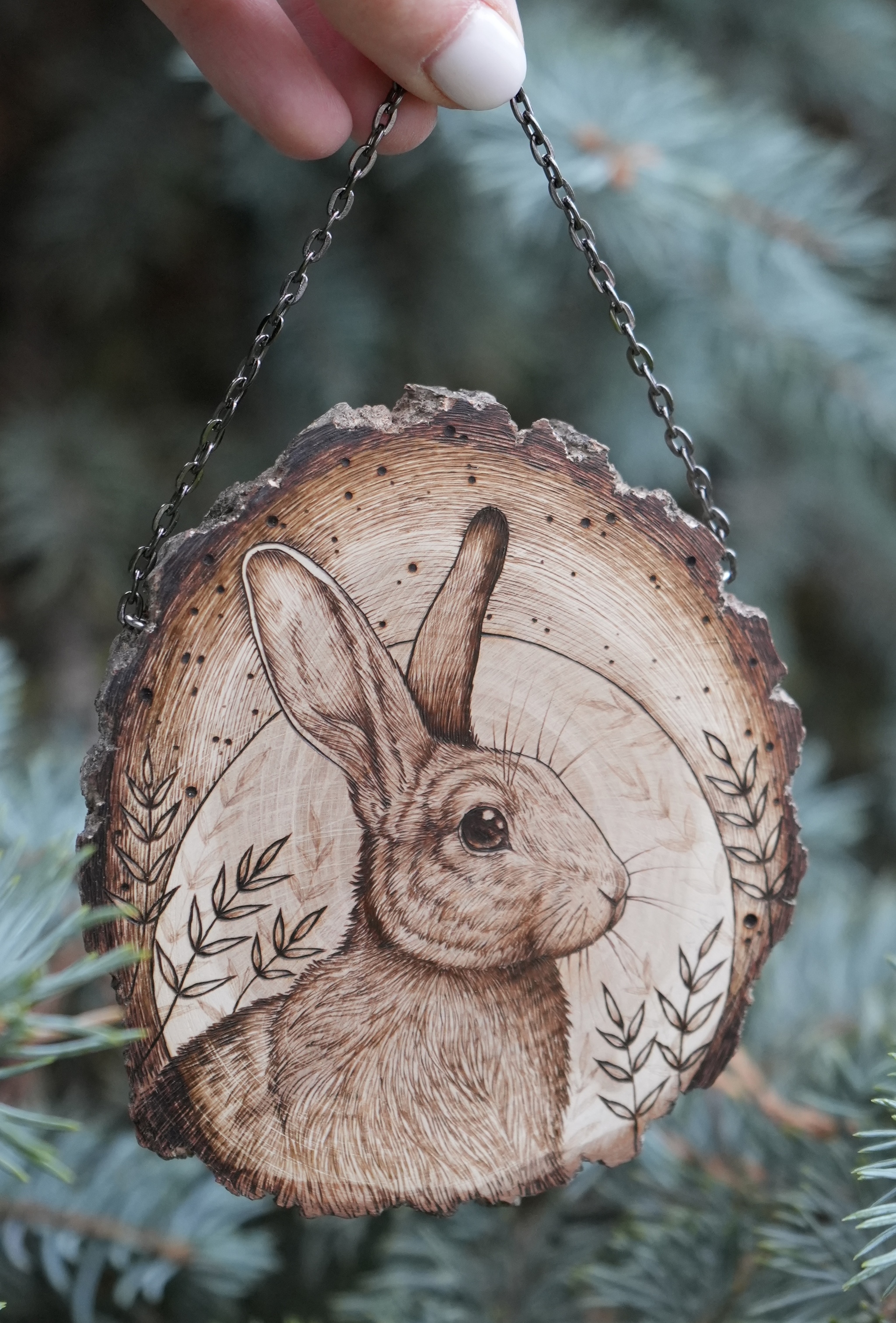 Hare, wood burning - My, Pyrography, Handmade, Needlework, Woodworking, Wood products, Longpost