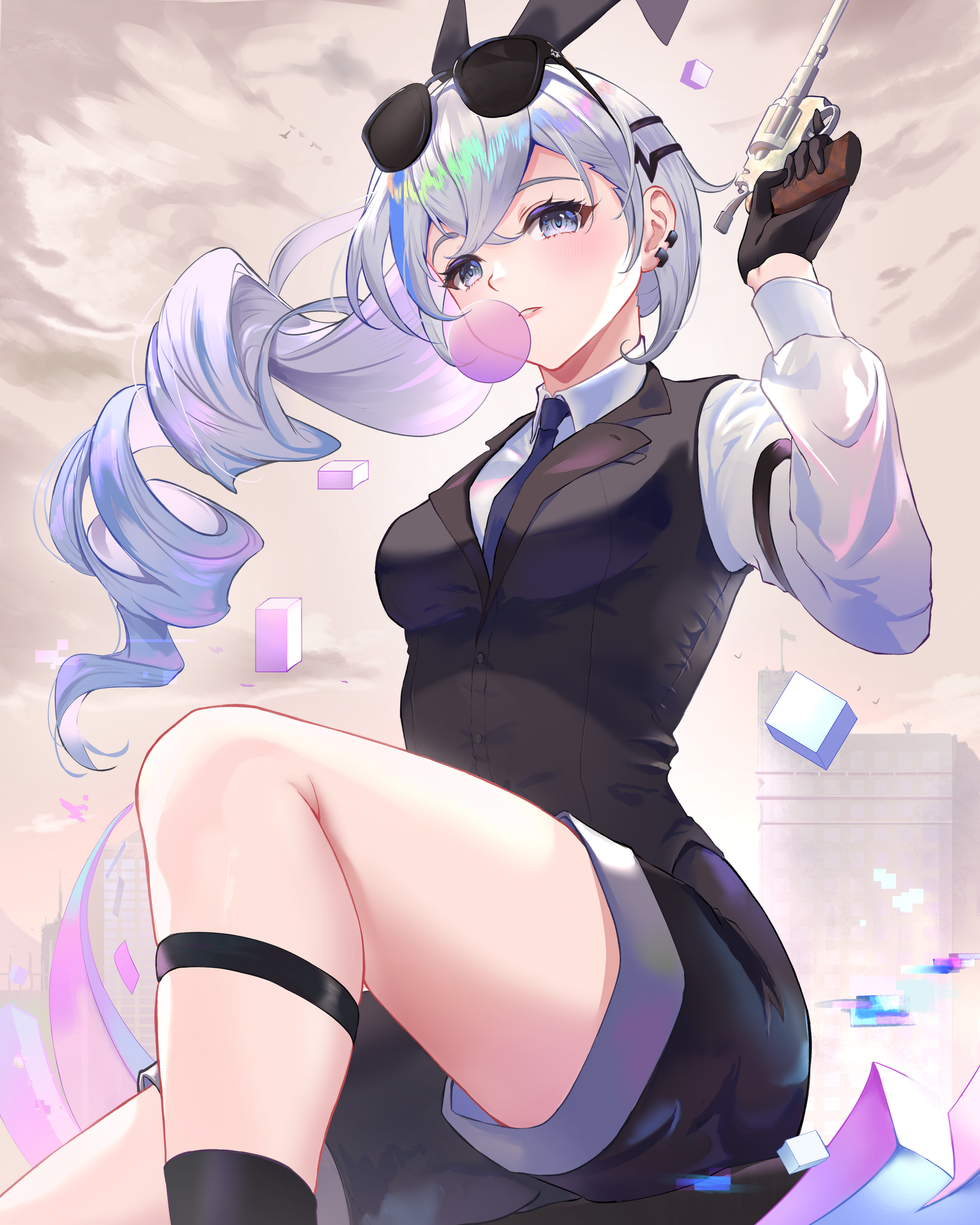 Агент Волк - Аниме, Anime Art, Silver Wolf (Honkai: Star Rail), Honkai: Star Rail