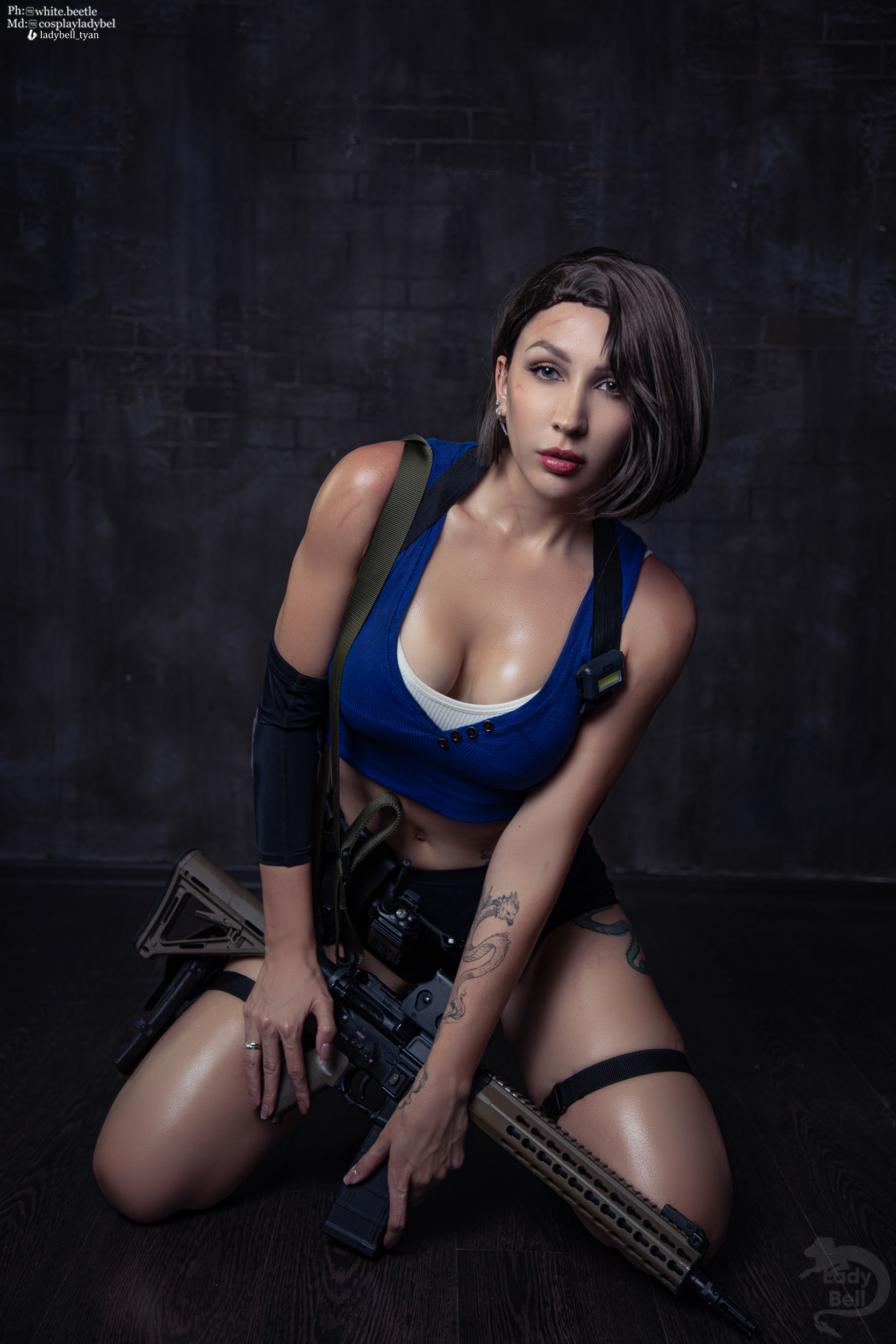 Resident Evil, Jill Valentine от Ladybell - Моё, Косплееры, Косплей, Boosty, Фотомодель, Resident Evil, Resident Evil 8: Village, Jill Valentine, Resident Evil 4, Capcom, Девушка с тату