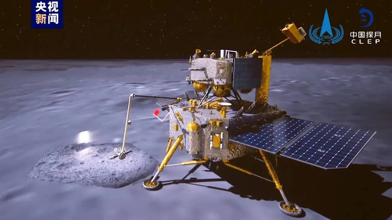 The Only Satellite on the Far Side of the Moon: Who Did It? - My, moon, China, Space, Chang'e-6, Mission, Orbit, Land, Longpost