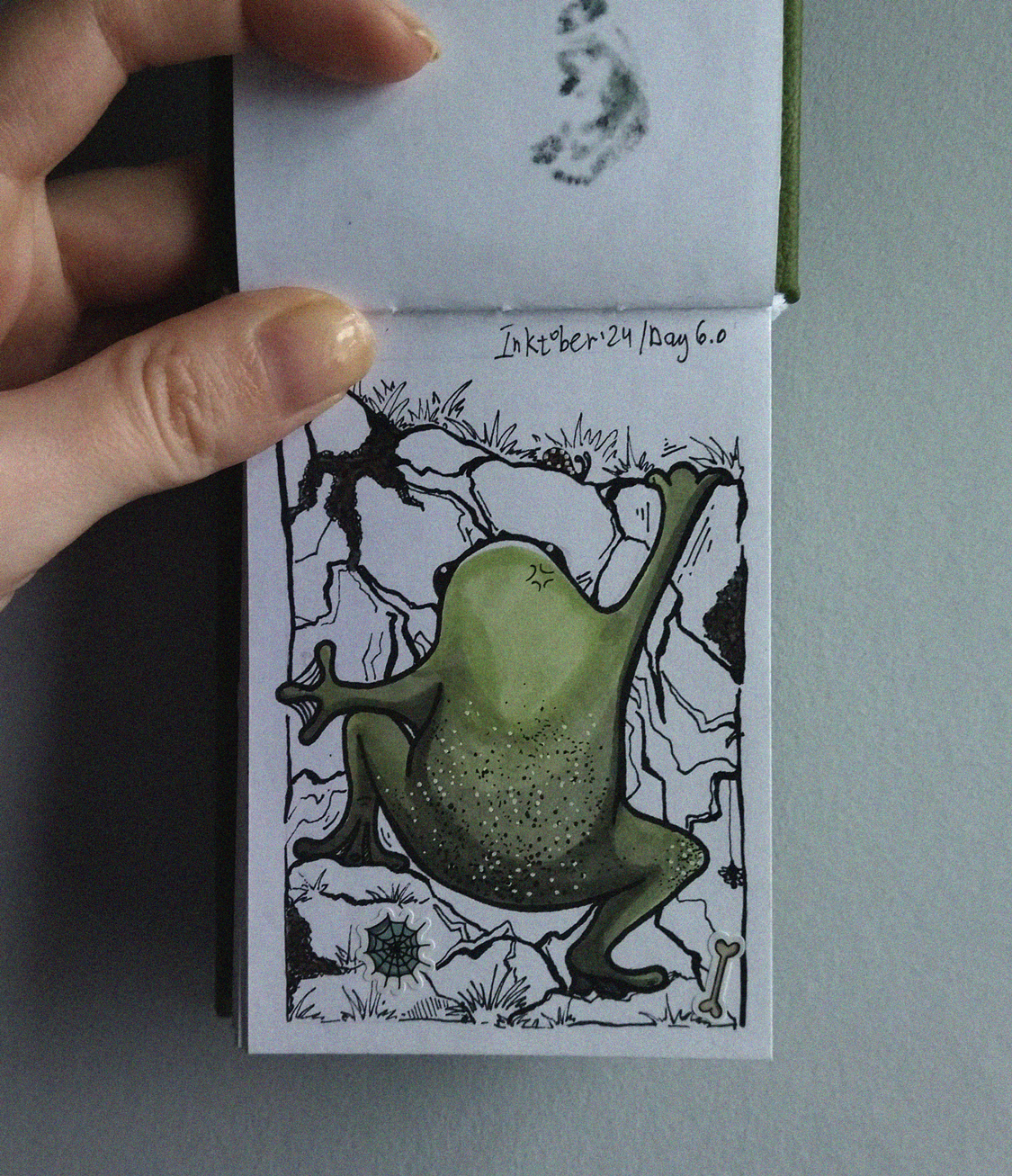 Inktober'24 and Wednesday - My, Inktober, Wednesday, Frogs, It Is Wednesday My Dudes, Toad, Sketchbook, Sketch, Drawing, Video, Longpost